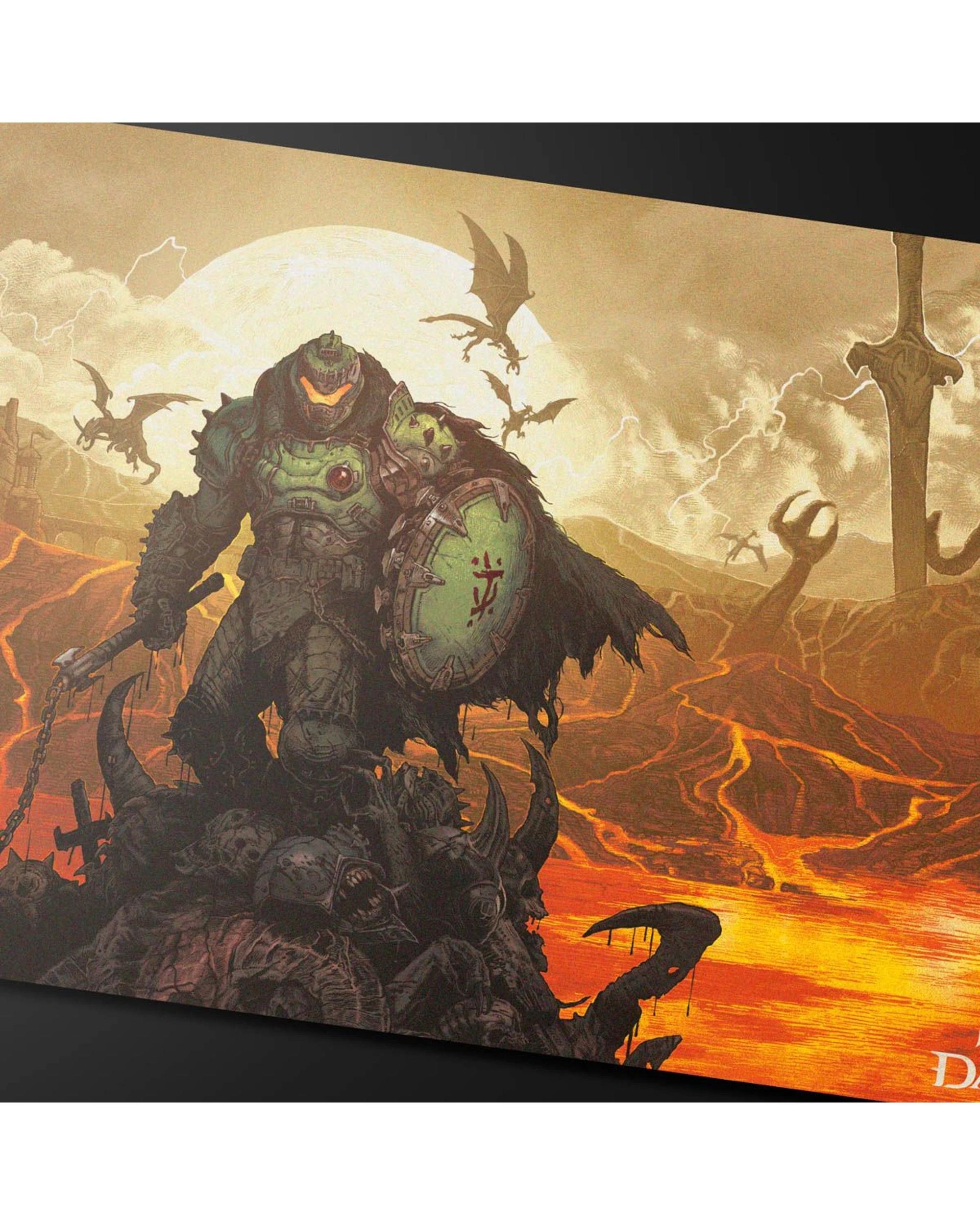 3 ULTRA PRO Doom The Dark Ages Iron Tank Extended Playmat - Multi, 3 of 3