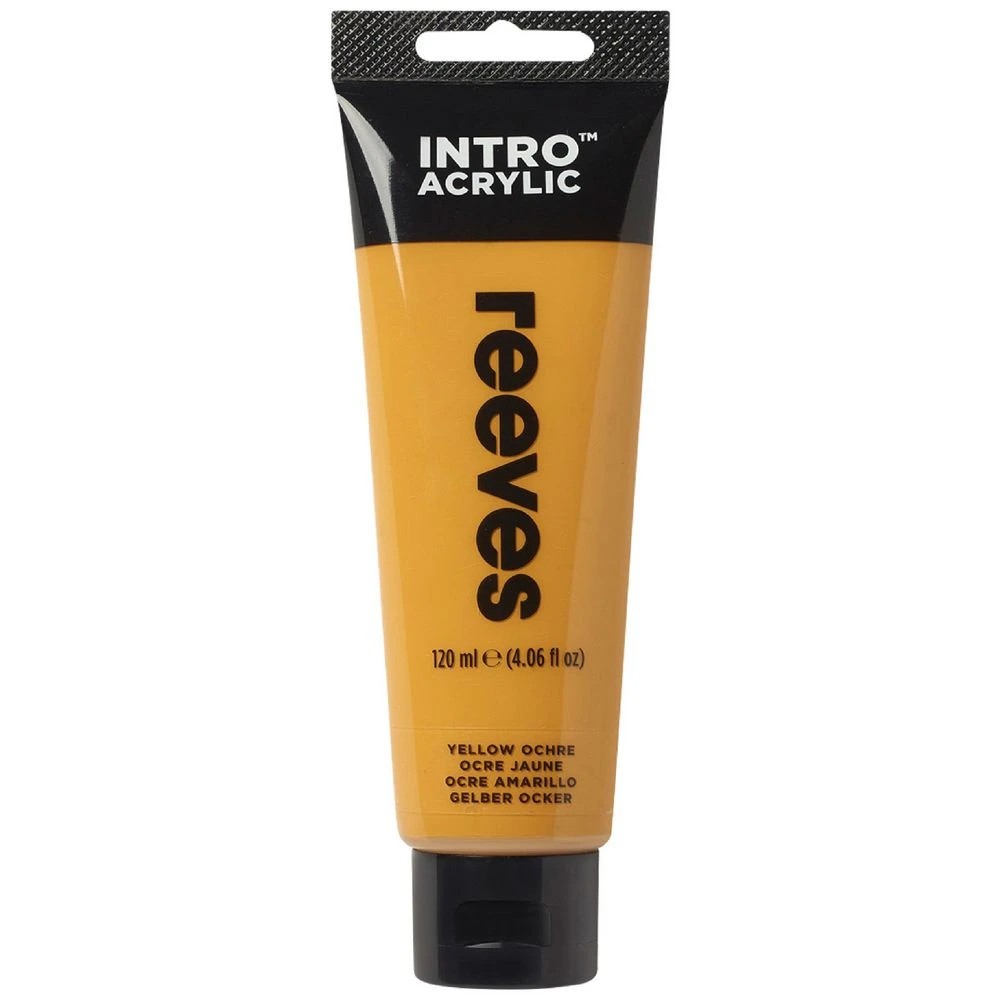 1 Reeves Intro Acrylic Paint 100mL Yellow Ochre, 1 of 1