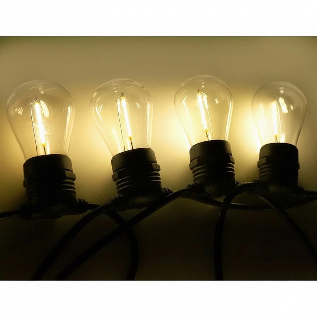 2 23m LED Festoon String Lights Christmas Decorations Wedding Party Outdoor - Black, 2 of 5