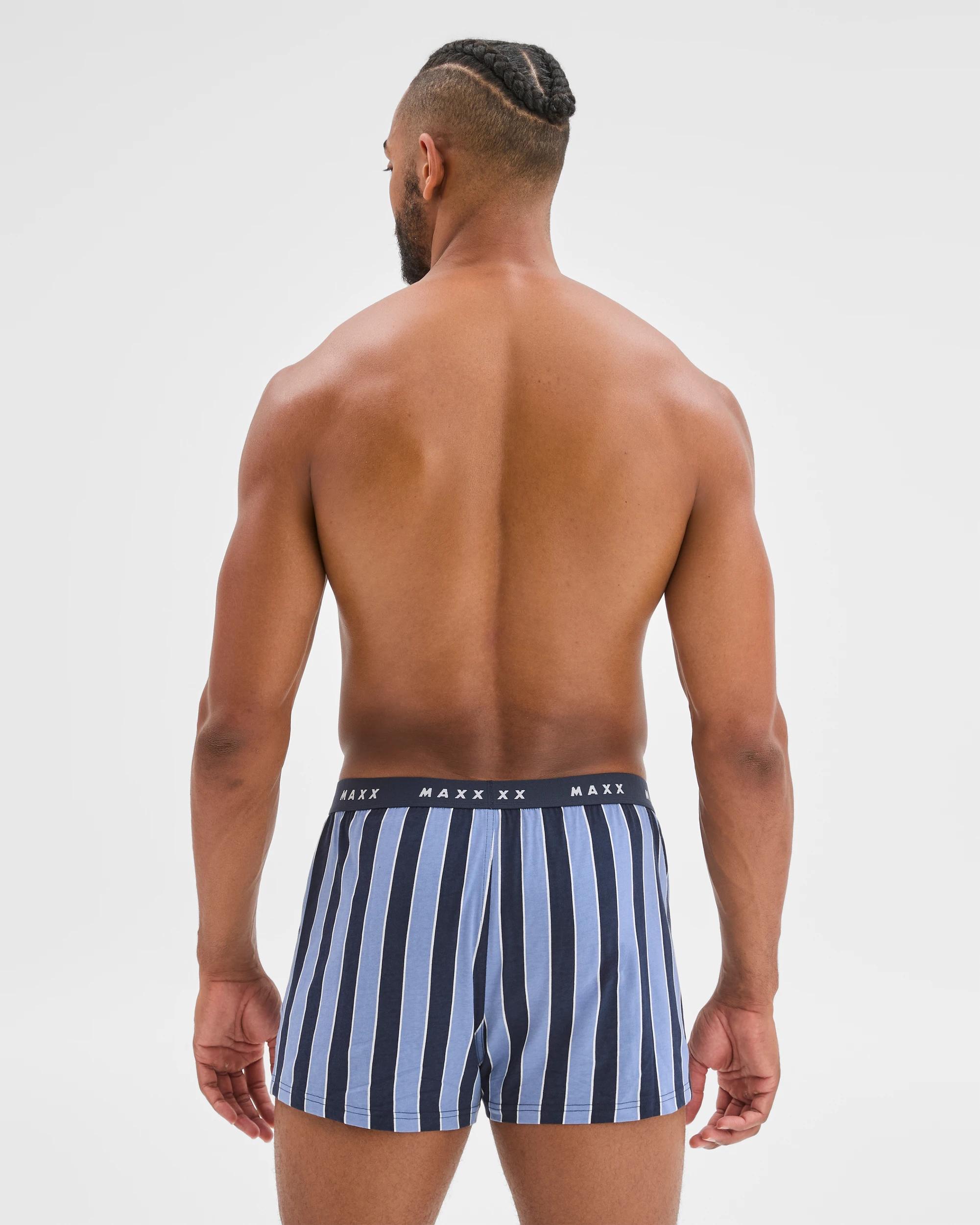 3 Maxx Australian Cotton 3 Pack Knit Boxers STRIPE, 3 of 4