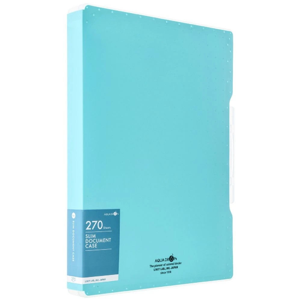1 Aqua Drops Document Case Slim A4 Vivid Teal, 1 of 3