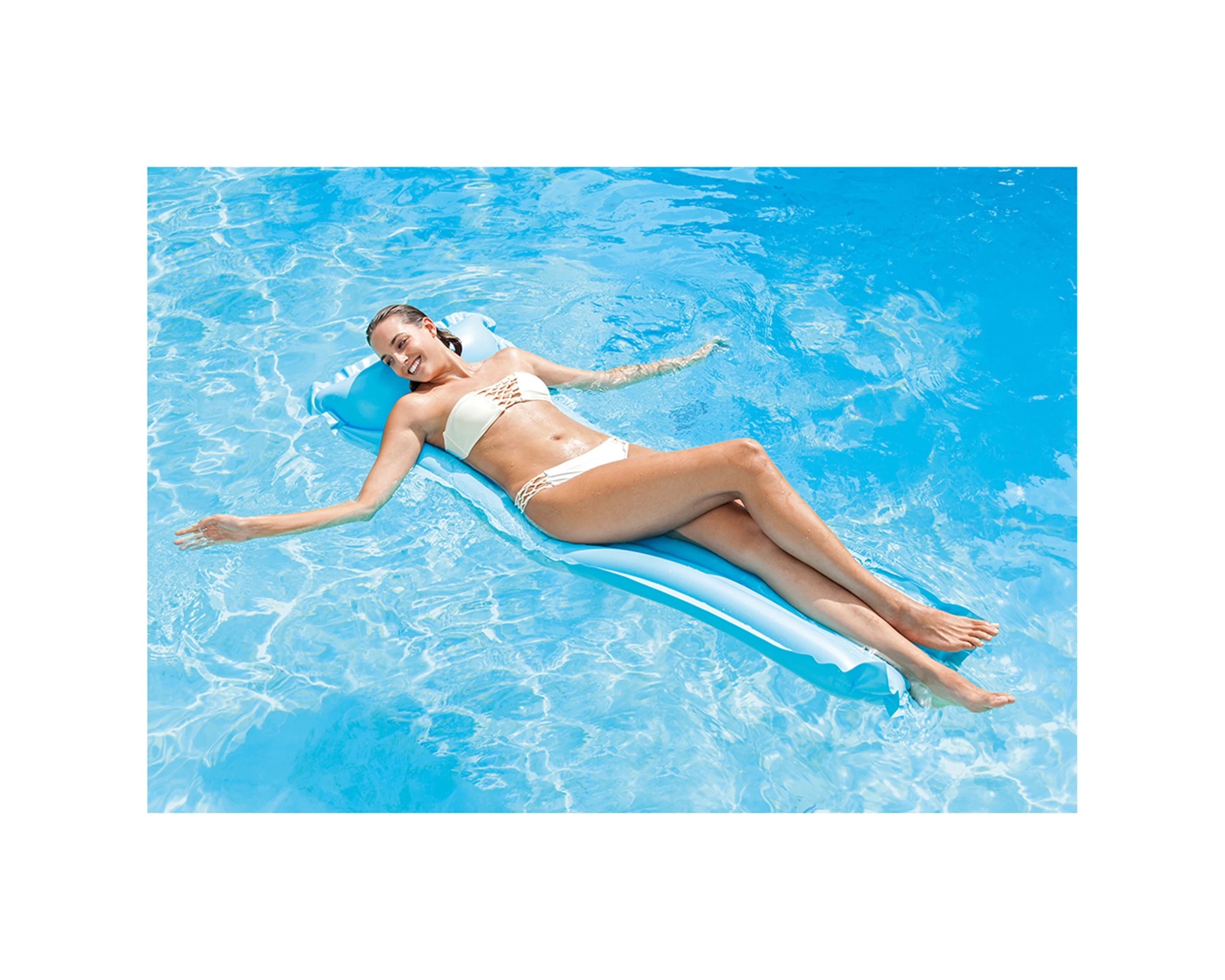 6 Intex Airmat Economat Pool Mat 1.83m X 69cm 6ga Adult - Assorted, 6 of 7