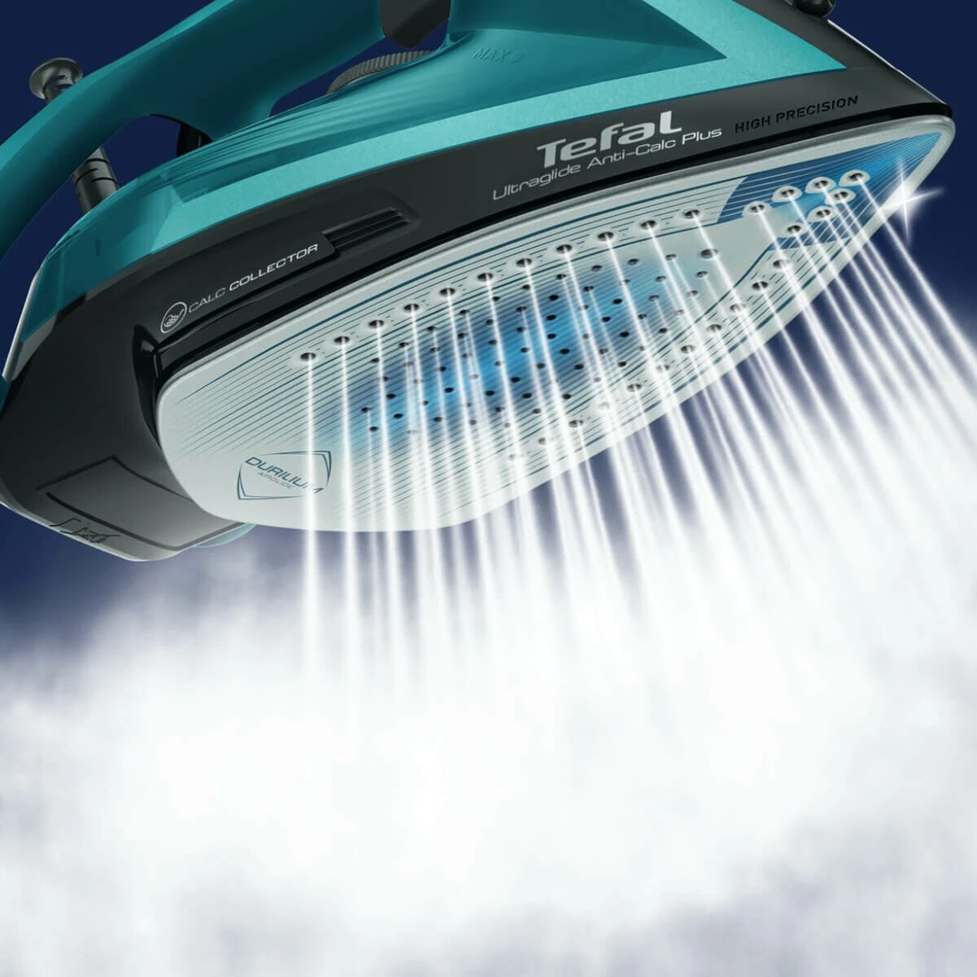 4 Tefal Ultraglide 2400W Anti-Calc Plus Iron - Black/Blue, 4 of 4
