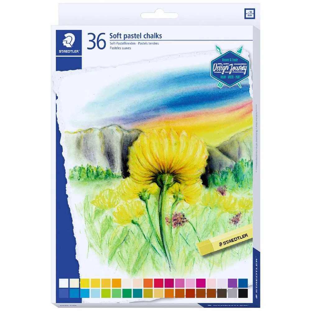 1 Staedtler Design Journey Soft Pastel Chalks 36 Pack, 1 of 5