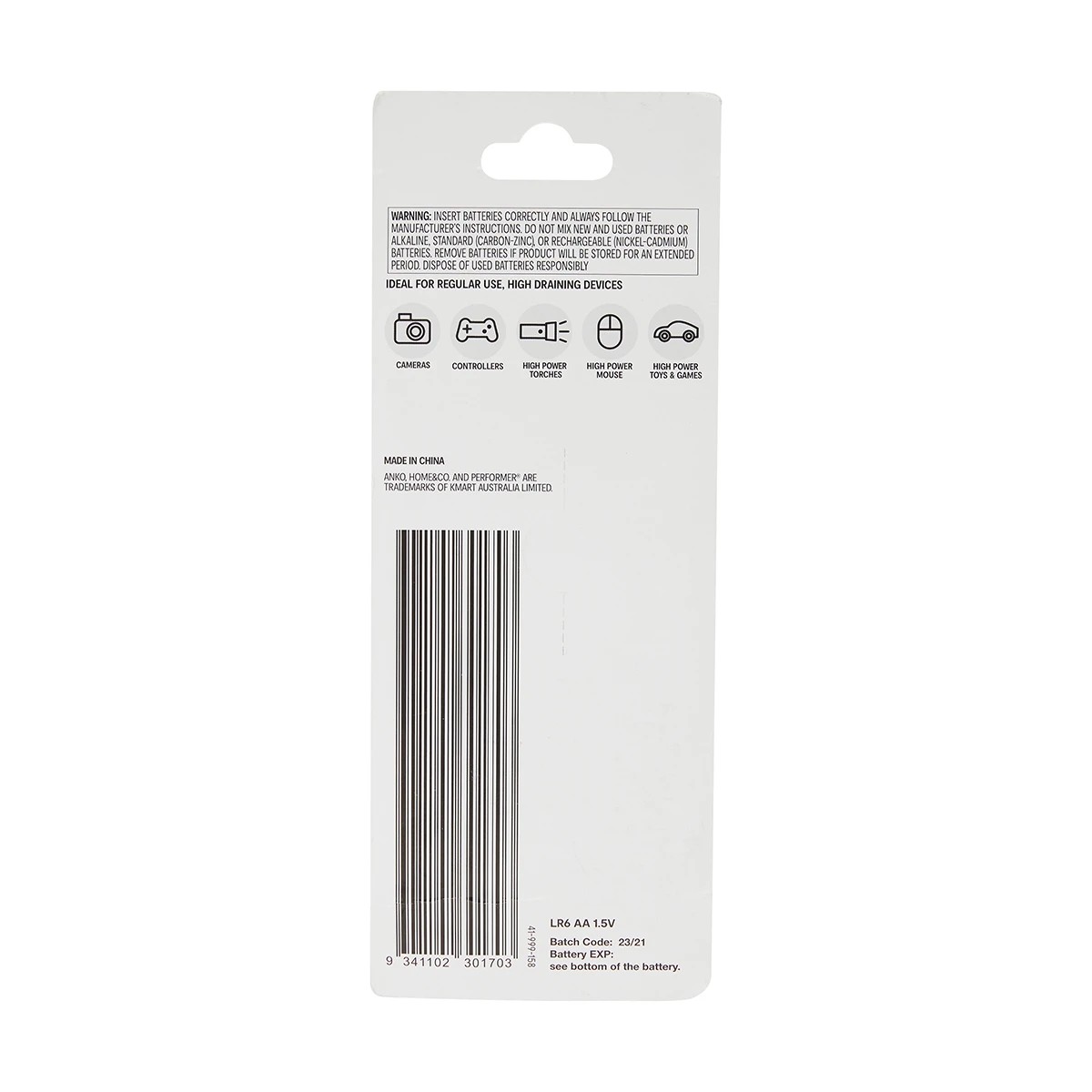 5 High Performance Alkaline Batteries - AA, Pack of 18, 5 of 8