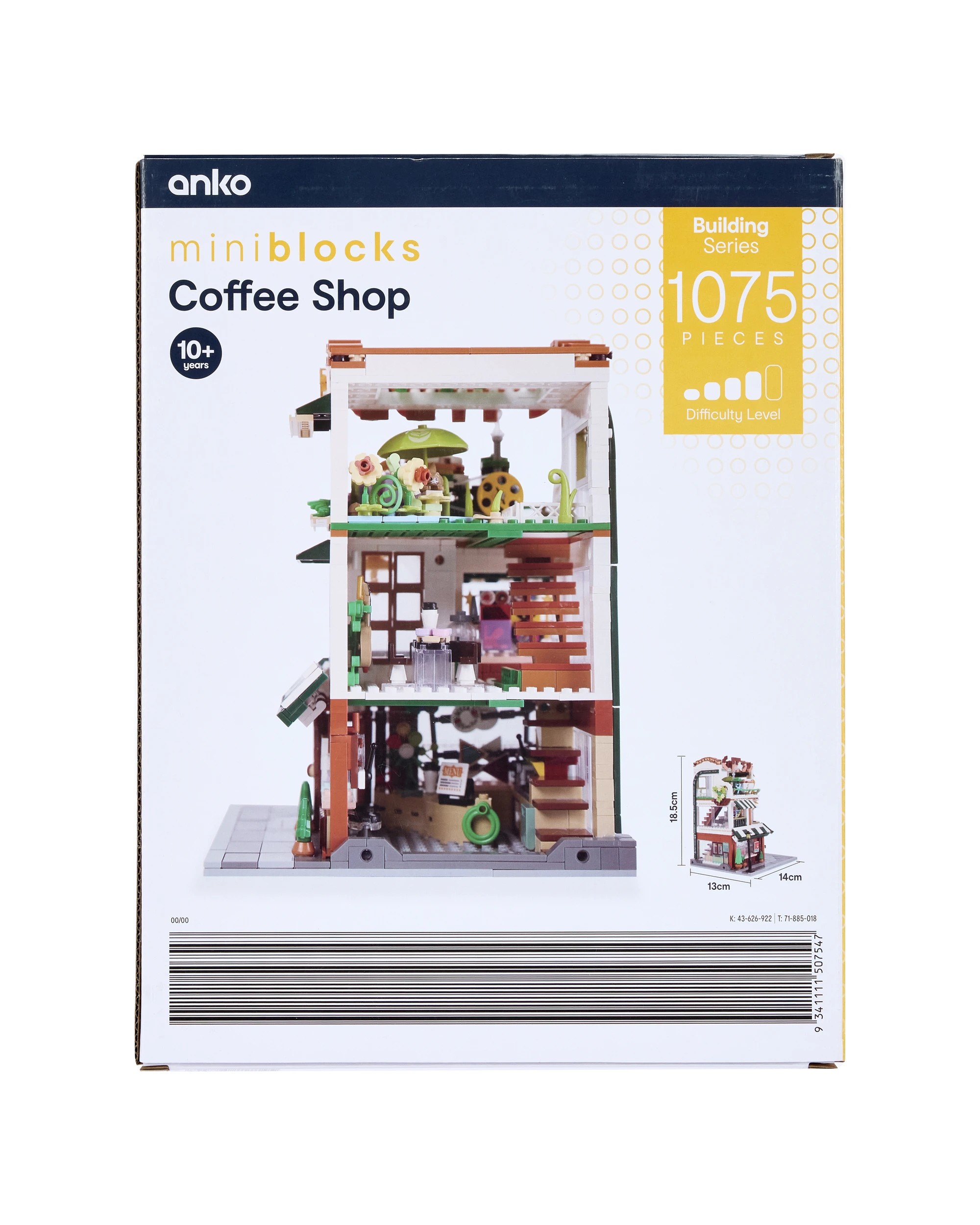 7 1075 Piece Mini Blocks Building Series: Coffee Shop, 7 of 7