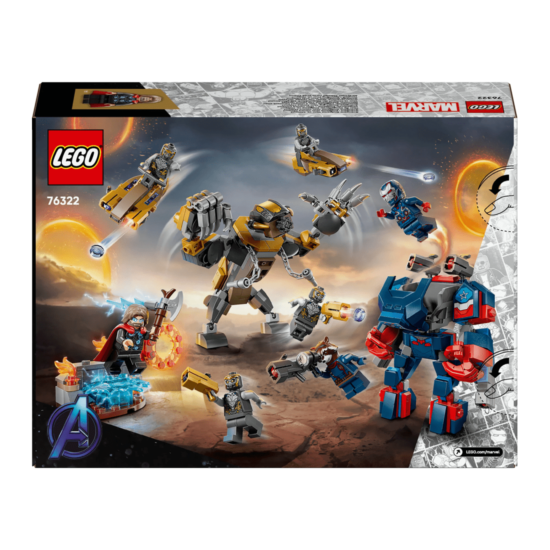 10 LEGO Marvel Super Heroes Avengers: Endgame Thor vs. Chitauri 76322, 10 of 10