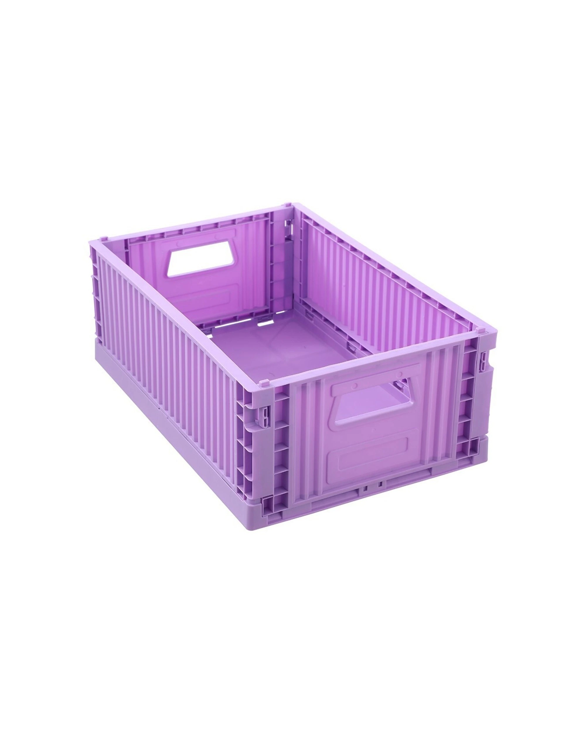 3 Boxsweden 43x29cm Foldaway Crate Storage 3 Pack Storage Crates Collapsible - Assorted, 3 of 9
