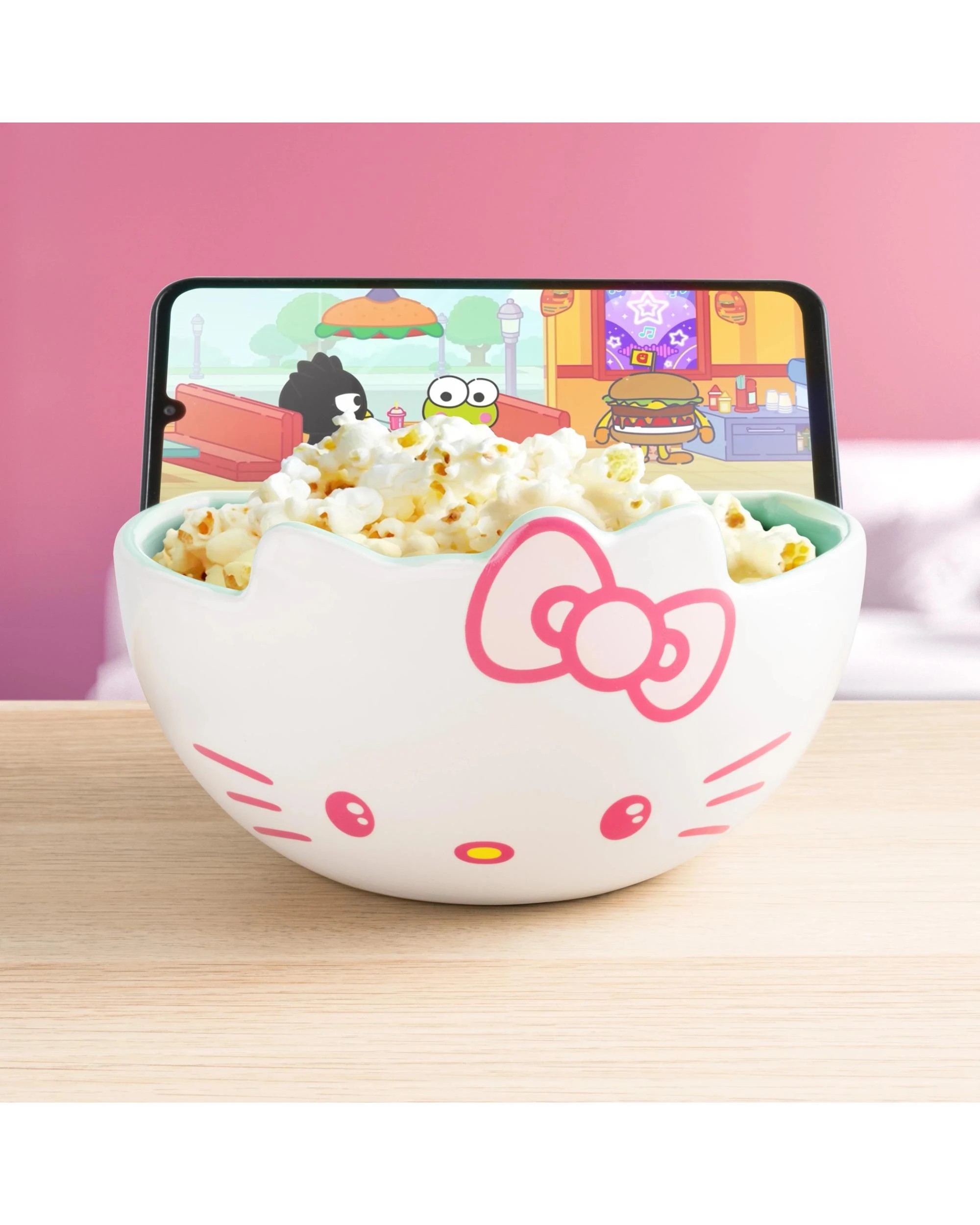 2 Paladone Hello Kitty Streaming Snack Bowl with Phone Stand - Multi, 2 of 4