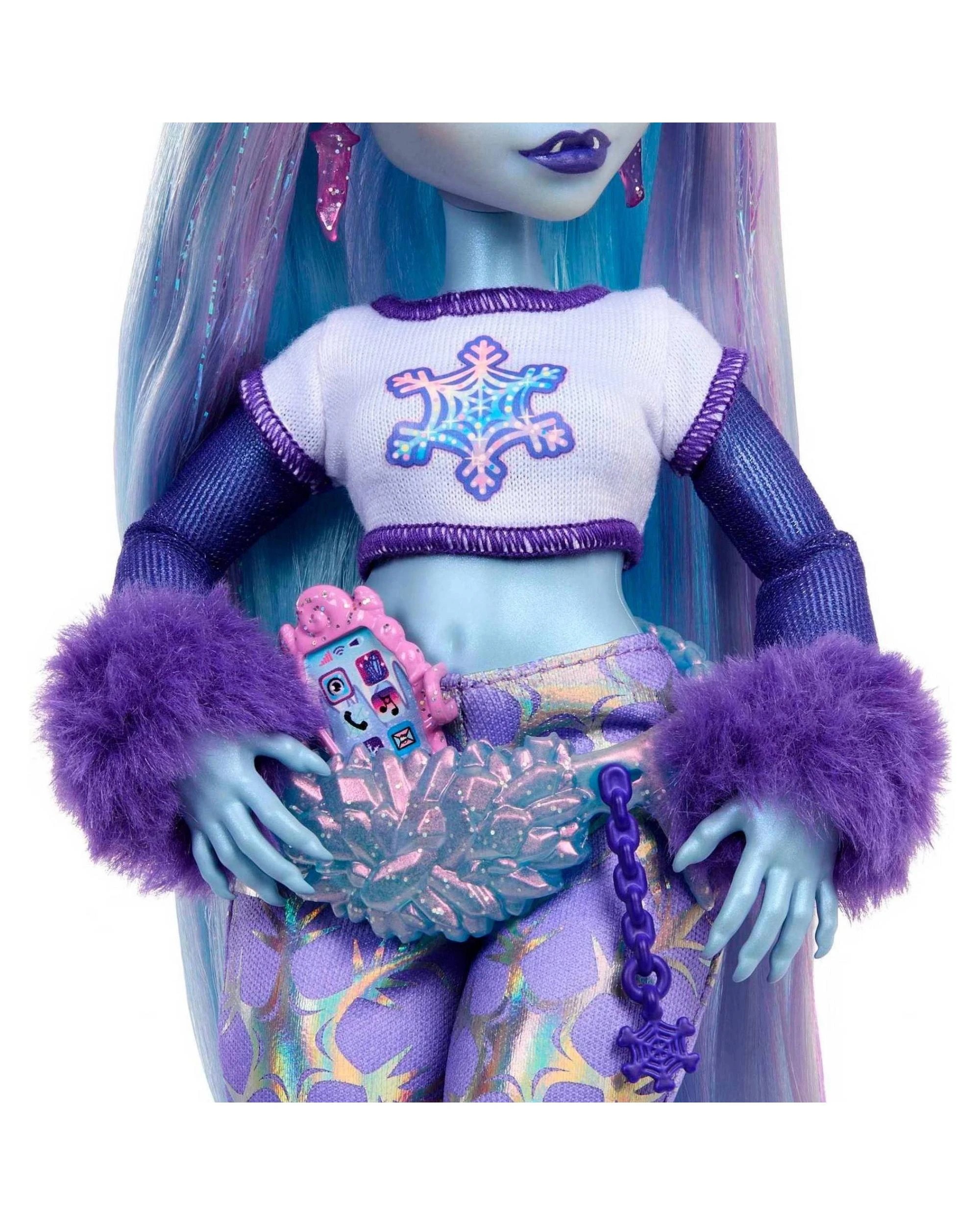 4 Mattel Monster High Abbey Bominable Yeti with Tundra Pet Fashion Doll, 4 of 5