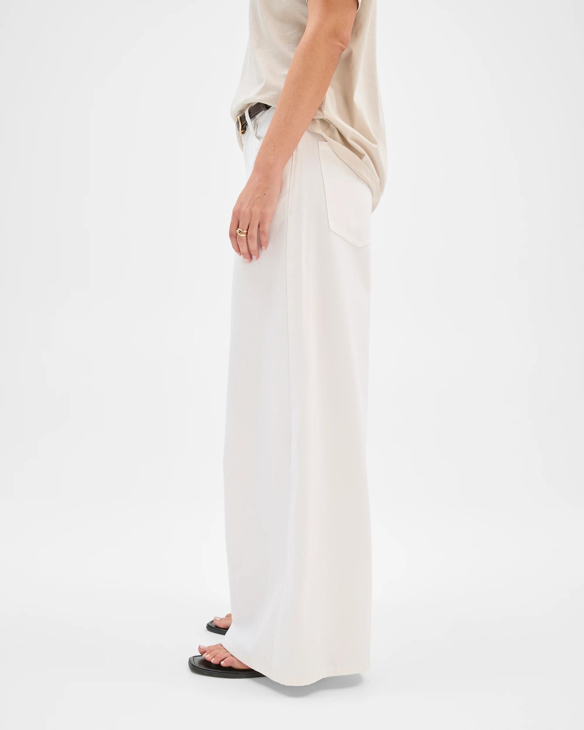 3 Target Denim AirLoom Slouch Wide Leg Denim Jeans MARSHMALLOW WHITE, 3 of 6