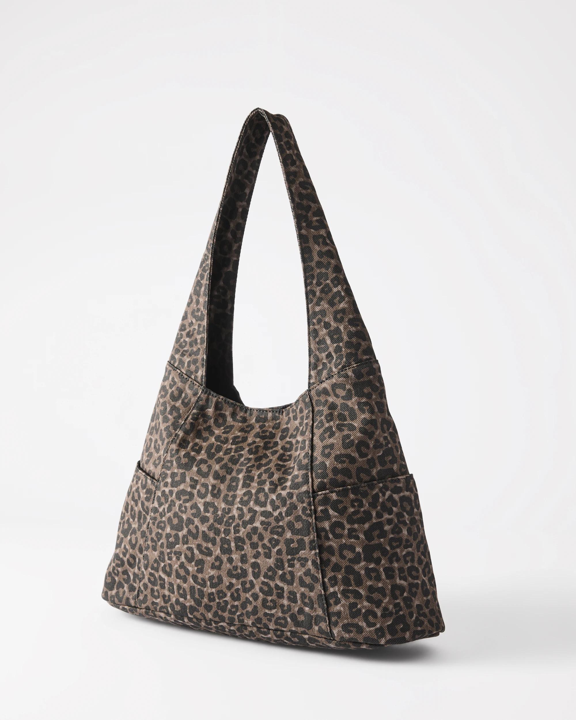 2 Fabric Shoulder Bag Leopard, 2 of 8