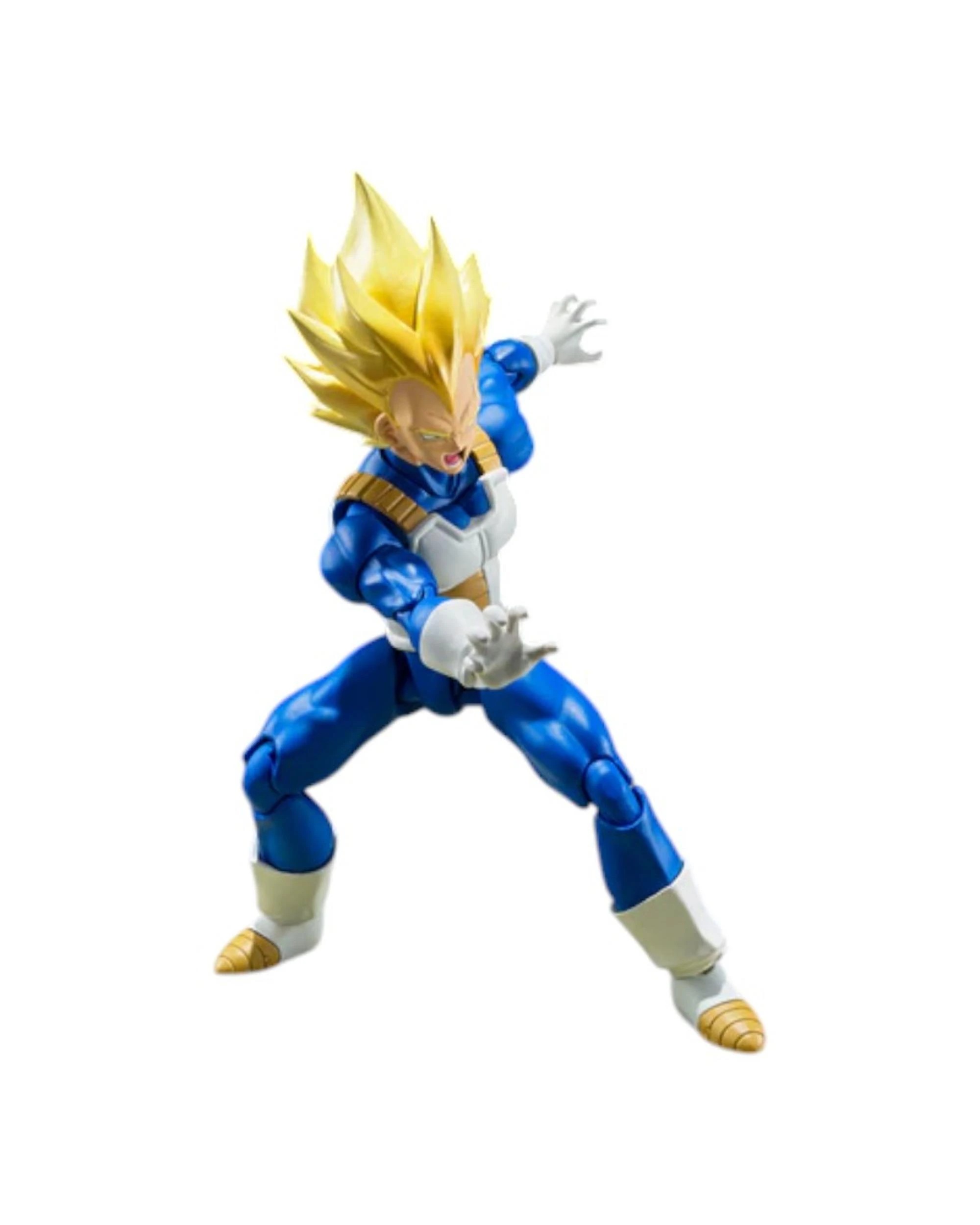 5 Dragon Ball S.HFiguarts Super Saiyan Vegeta Awakening Super Saiyan Blood Figure, 5 of 6