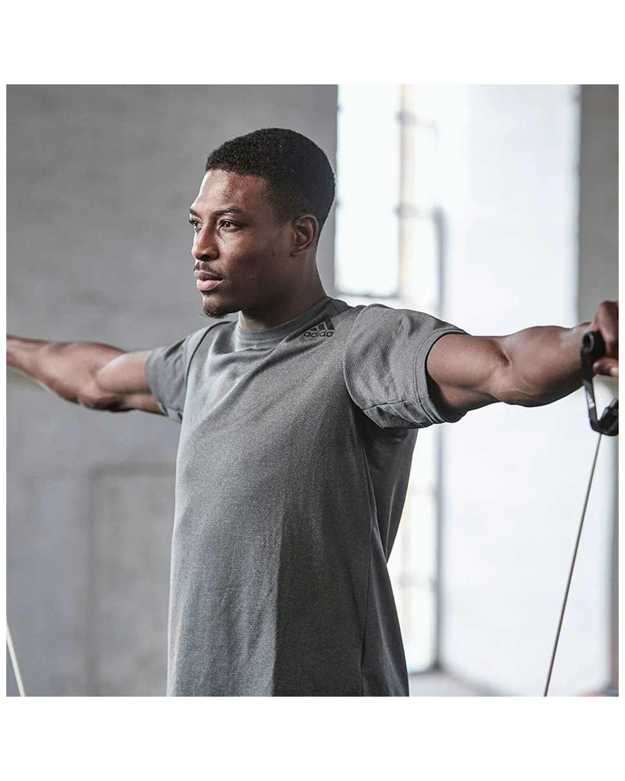 6 Adidas Resistance Tube With Handles Level 1 Light Resistance Home Workout - White, 6 of 8