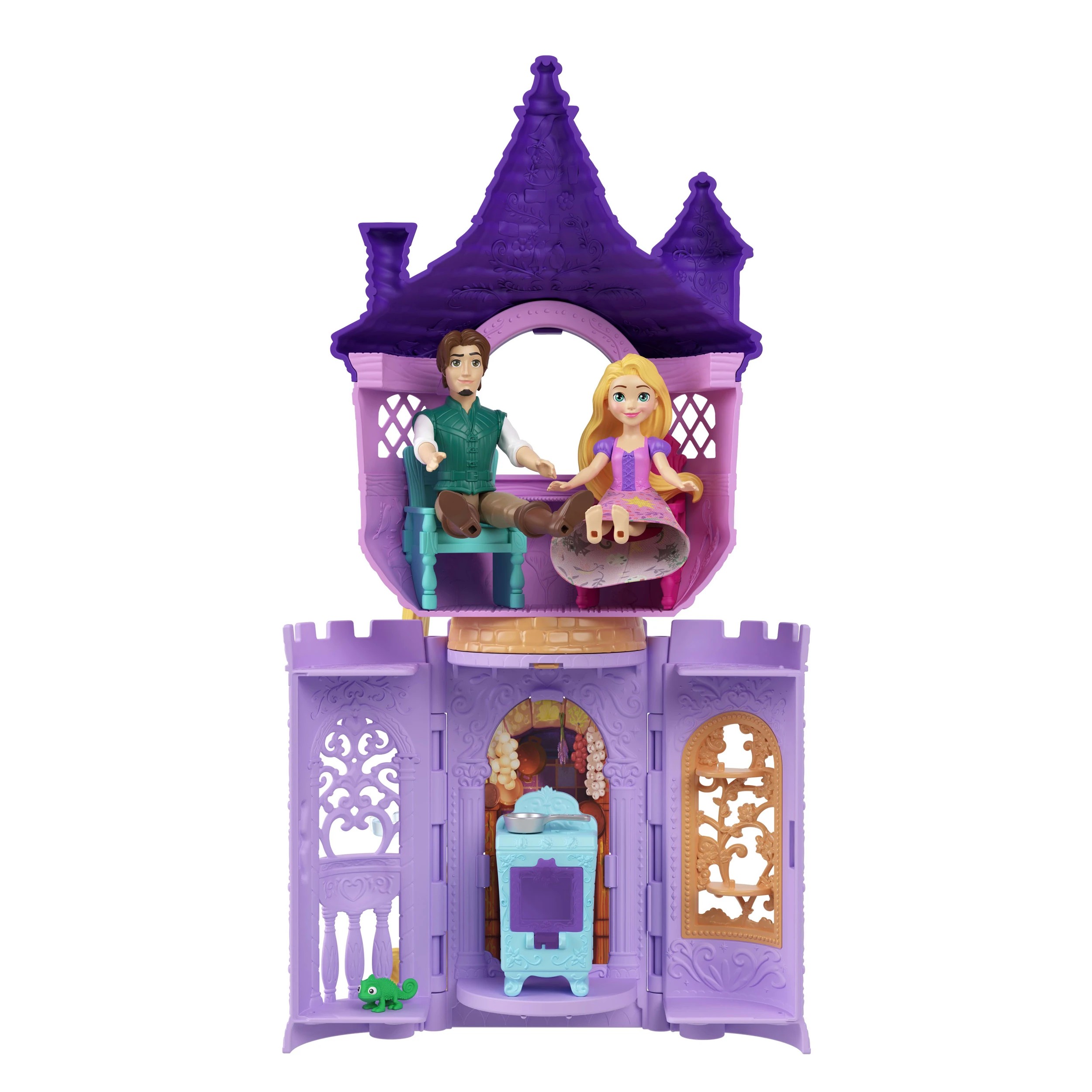 3 Disney Princess Storytime Stackers Rapunzel Tower Playset with 2 Dolls, 3 of 5