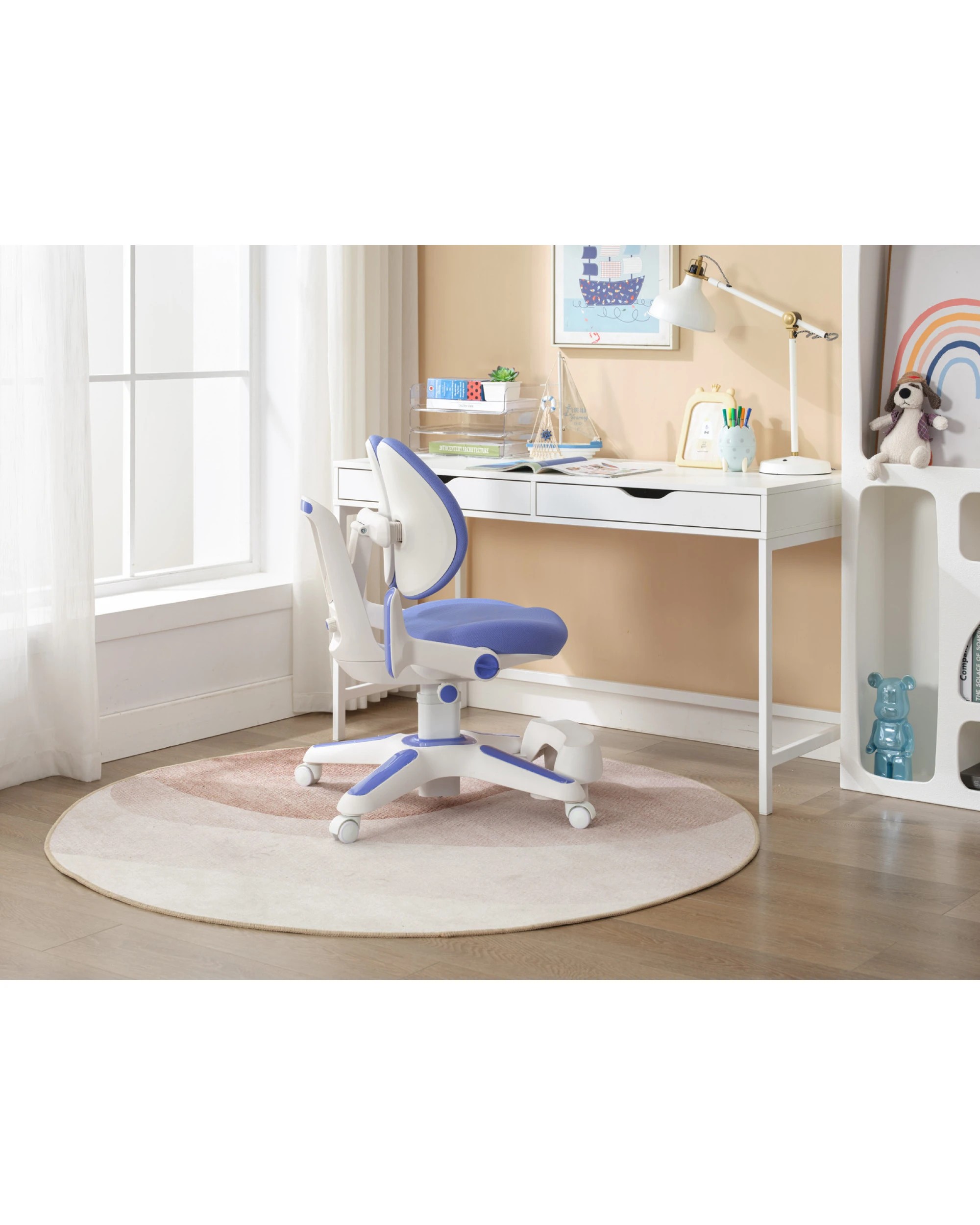 3 BR Home Ergonomic Height Adjustable Study Chair Set for Kids, 3 of 10