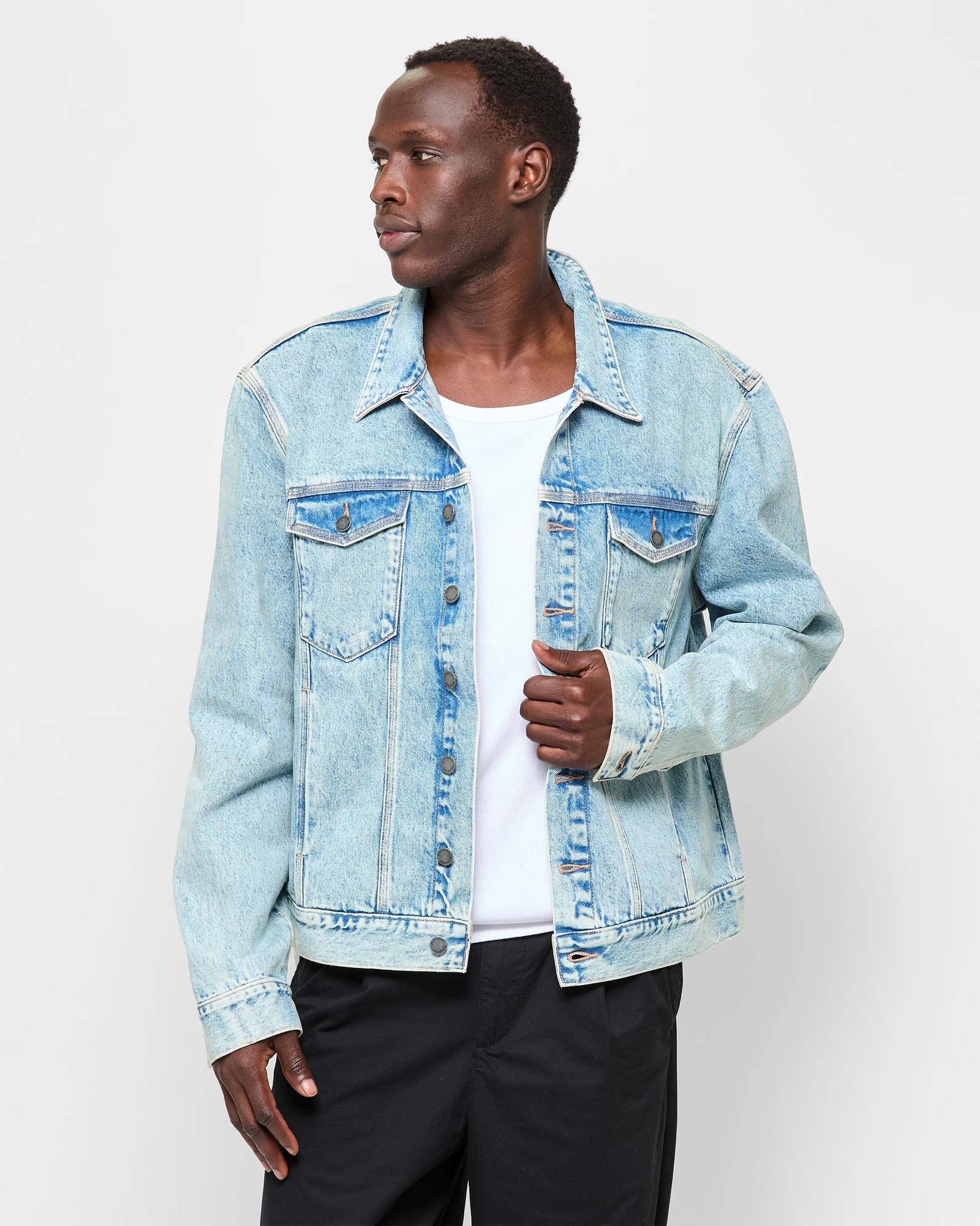 1 Long Sleeve Denim Jacket - Commons DENIM BLUE, 1 of 5