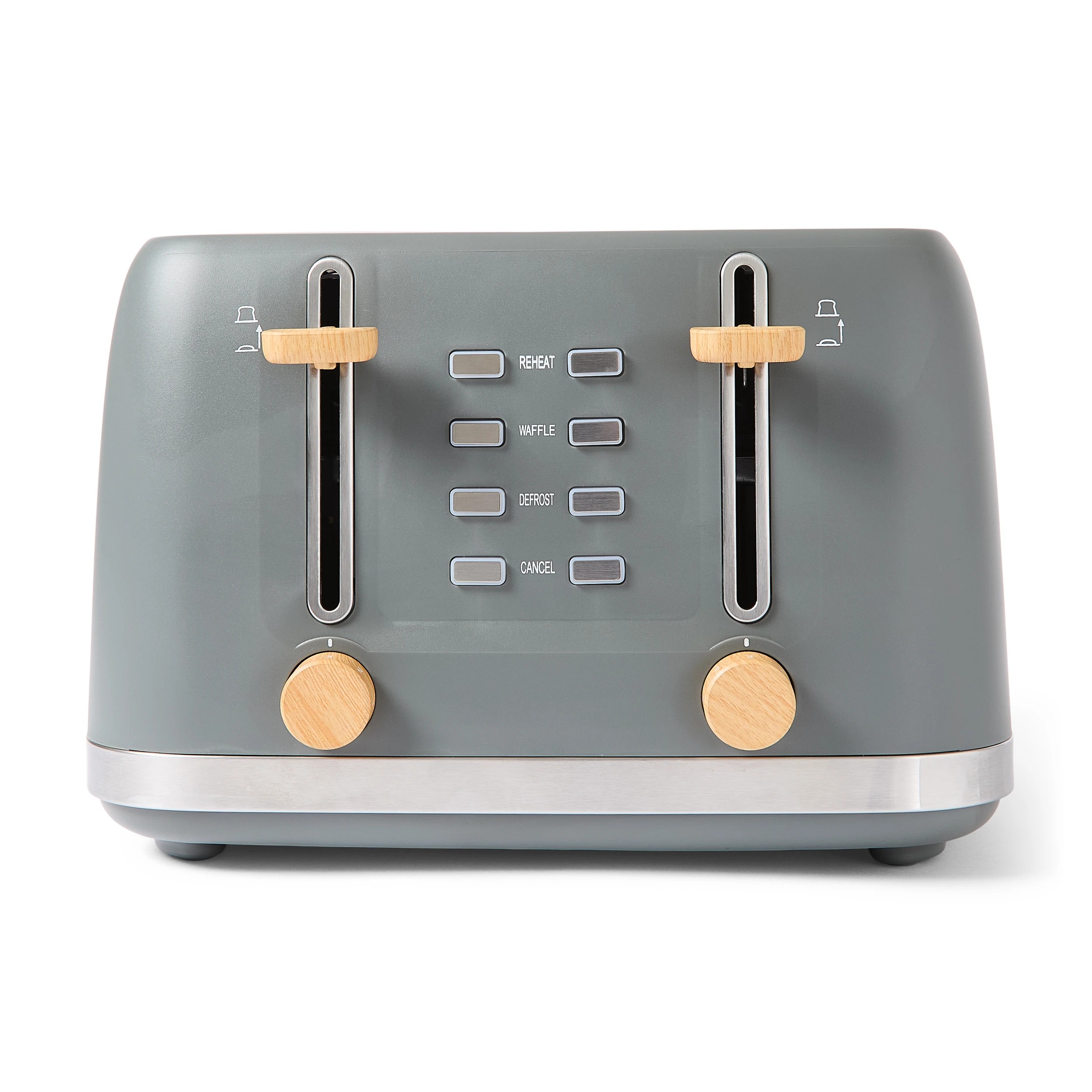 3 4 Slice Toaster - Grey, 3 of 8
