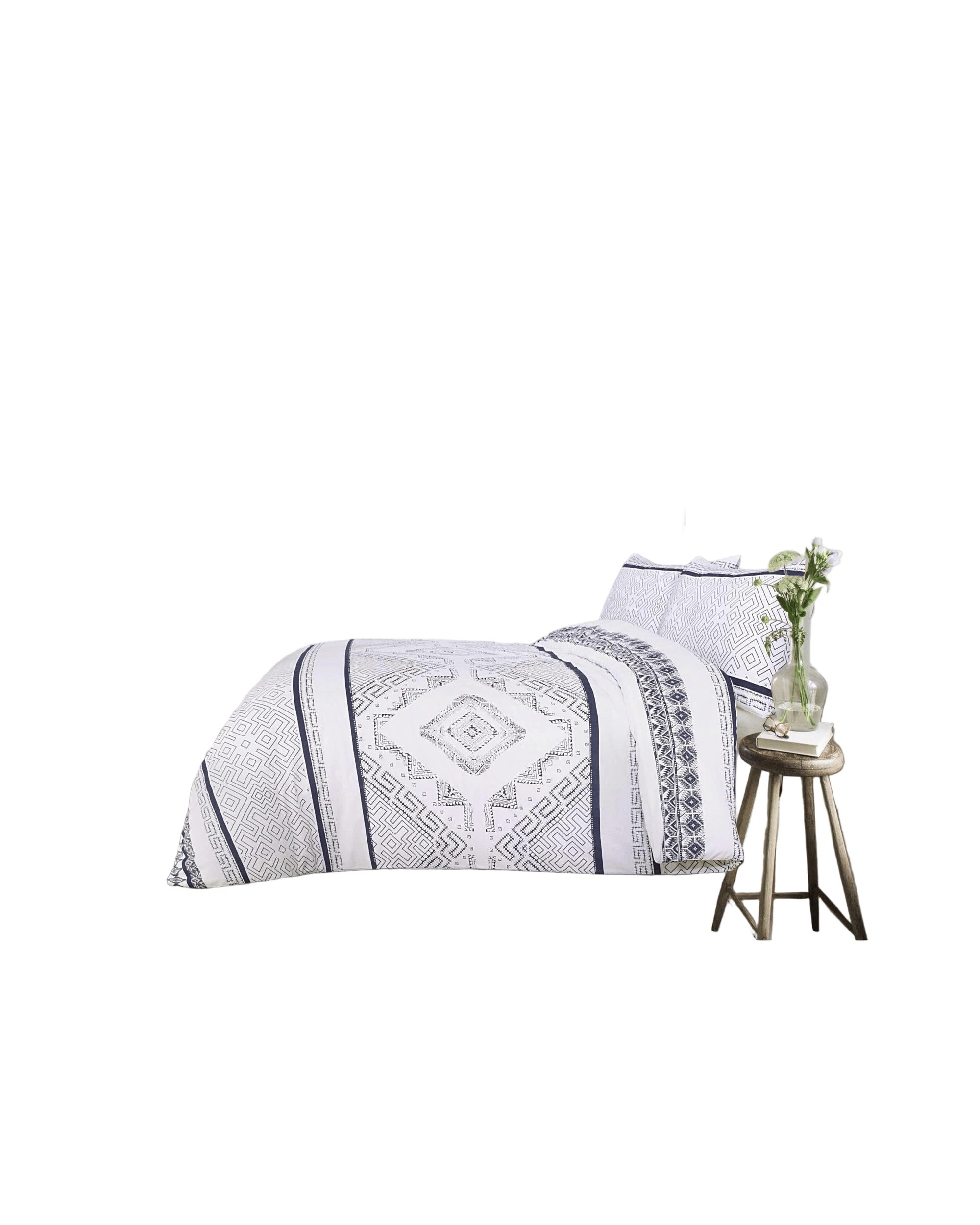 1 Amsons New Hampton Quilt Cover Set - Double Bed - Blue, 1 of 2