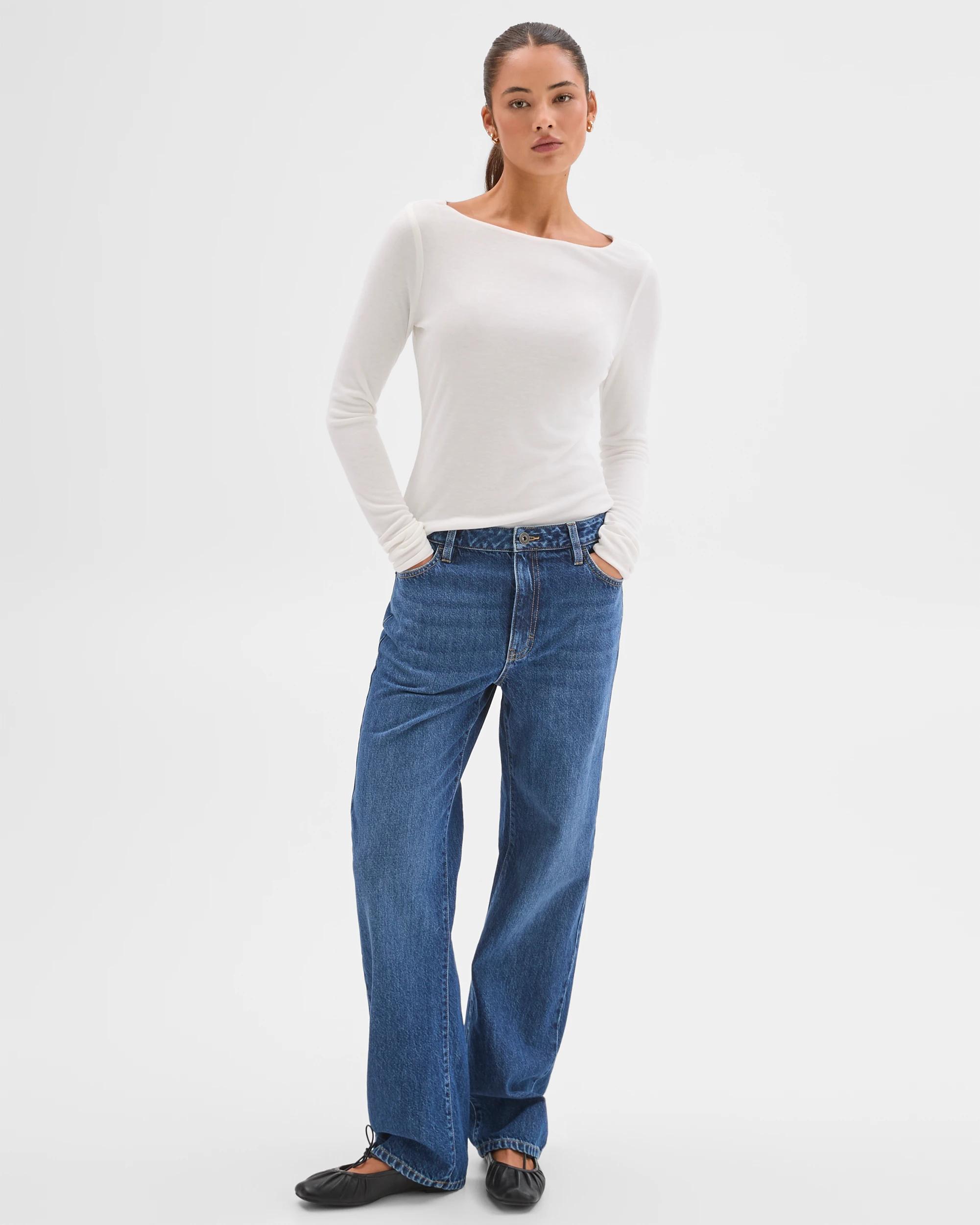 3 Lily Loves Straight Leg Denim Jeans BROOKLYN BLUE, 3 of 5