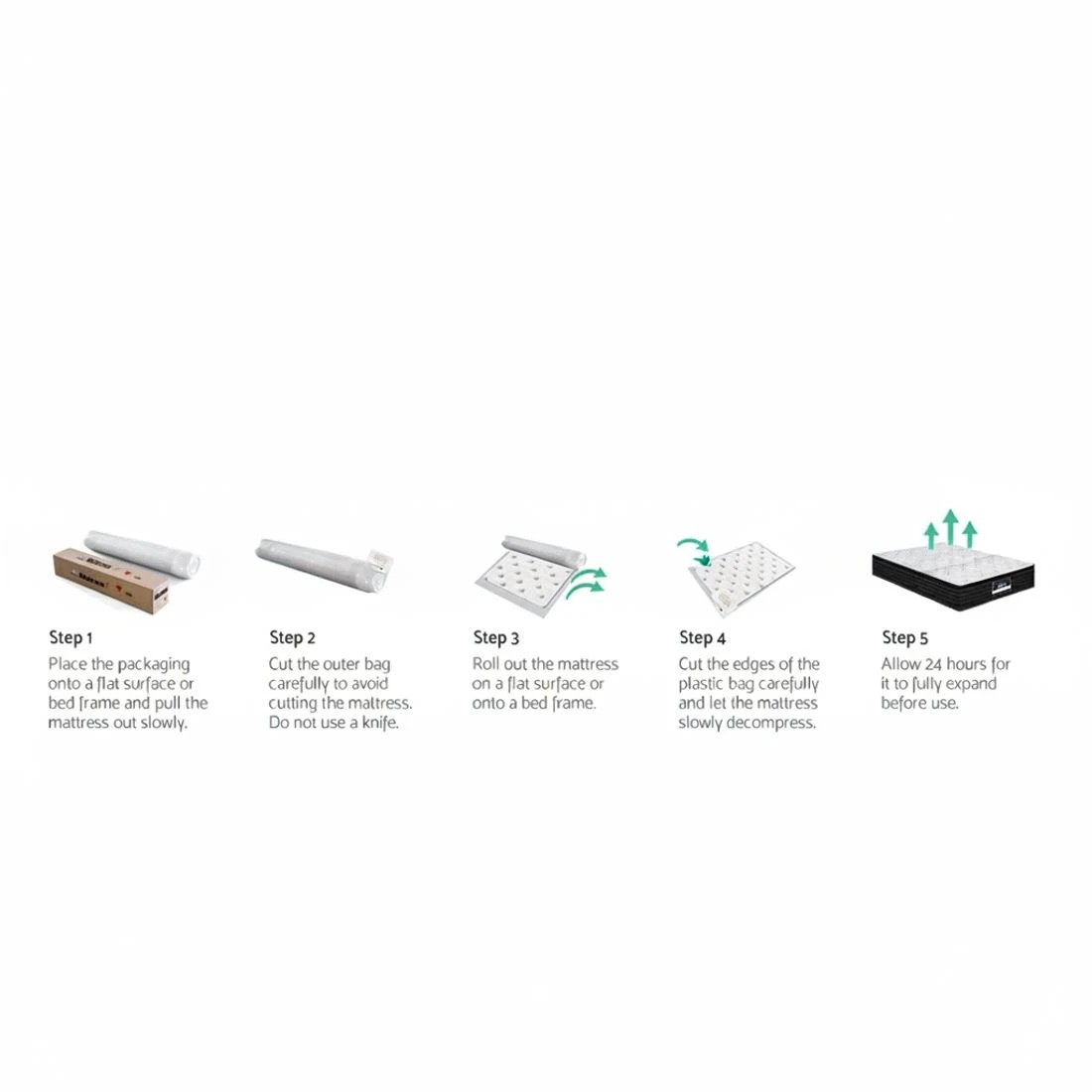 7 Giselle Bedding 32cm Mattress Extra Firm Double - Double Bed - Multi, 7 of 7