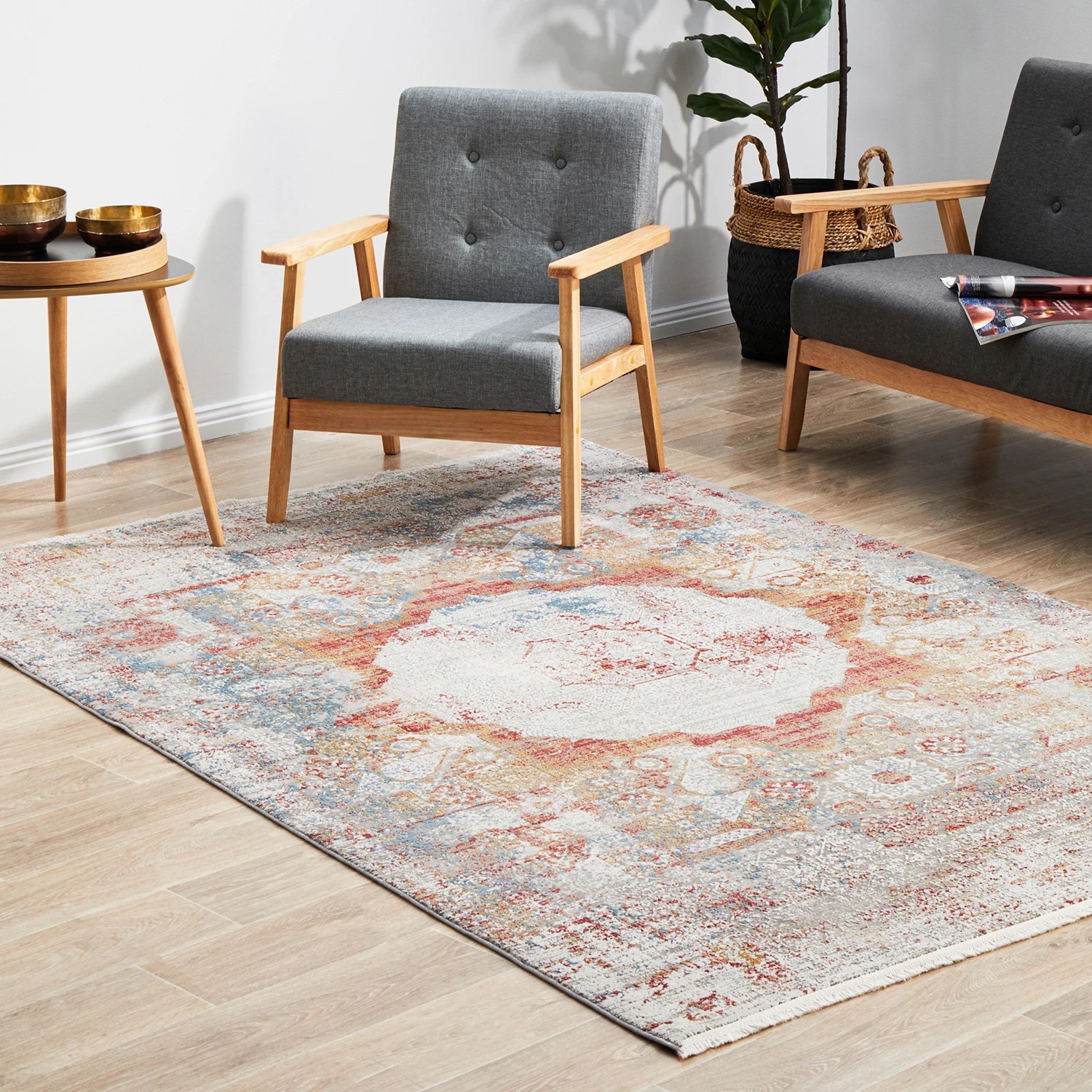 3 Common Ground Rugs Glimmers 103 290x200cm - Large Bamboo Silk Power Loomed Floor Rug - Brown, 3 of 9
