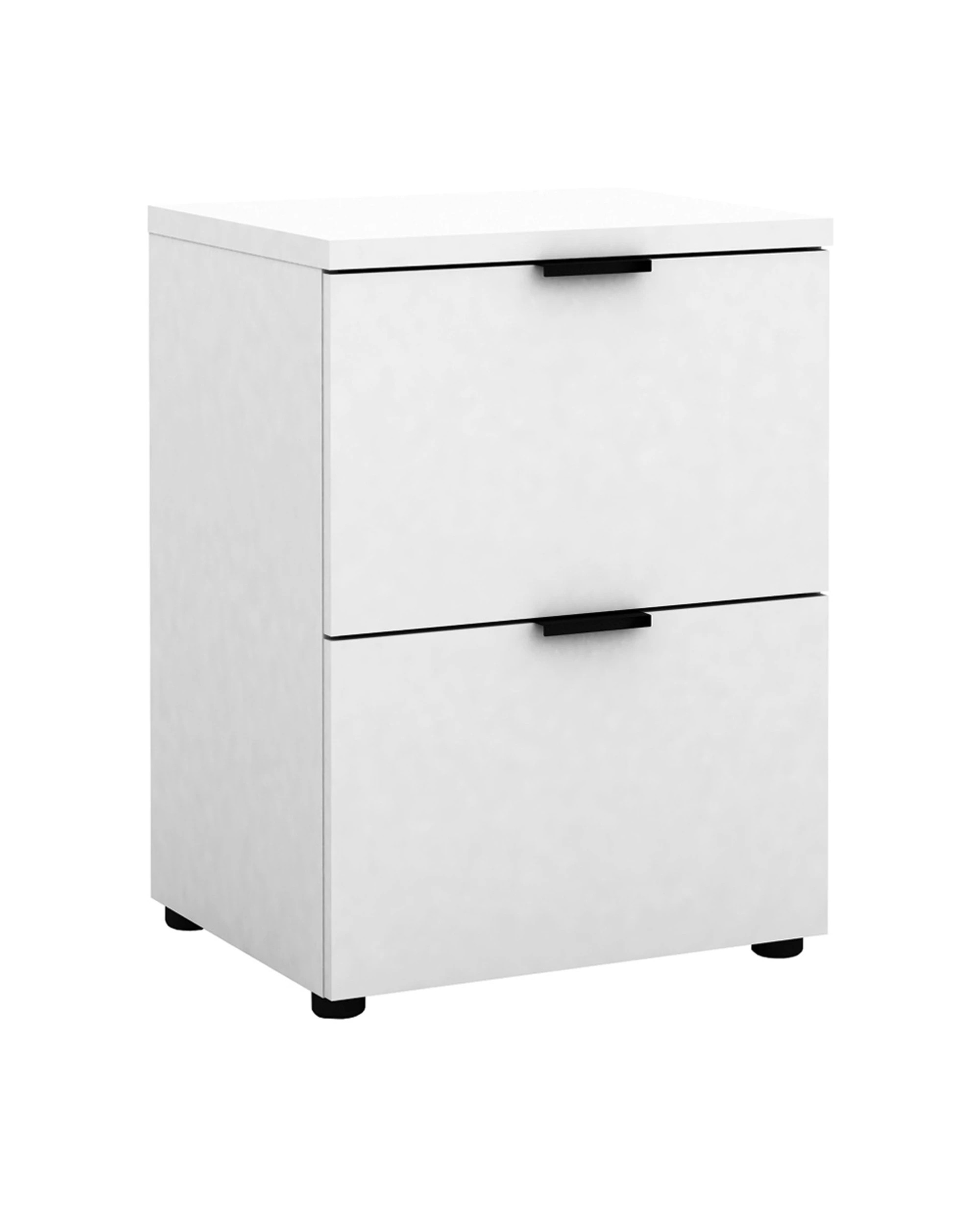 1 Alpine Bay Rico 2 Drawer Filing Cabinet Office Storage Unit - White, 1 of 4