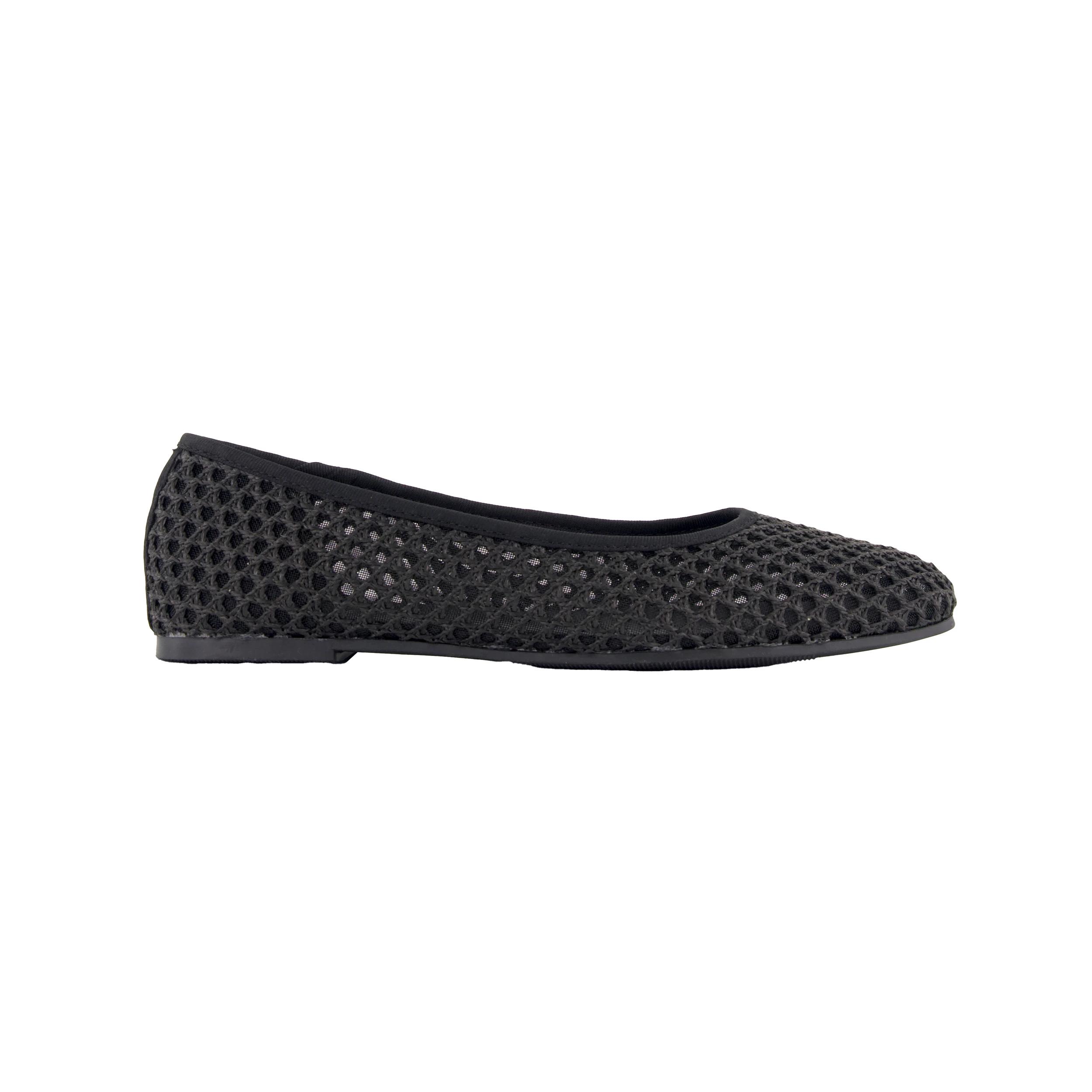 1 Woven Ballet Flats Black, 1 of 3