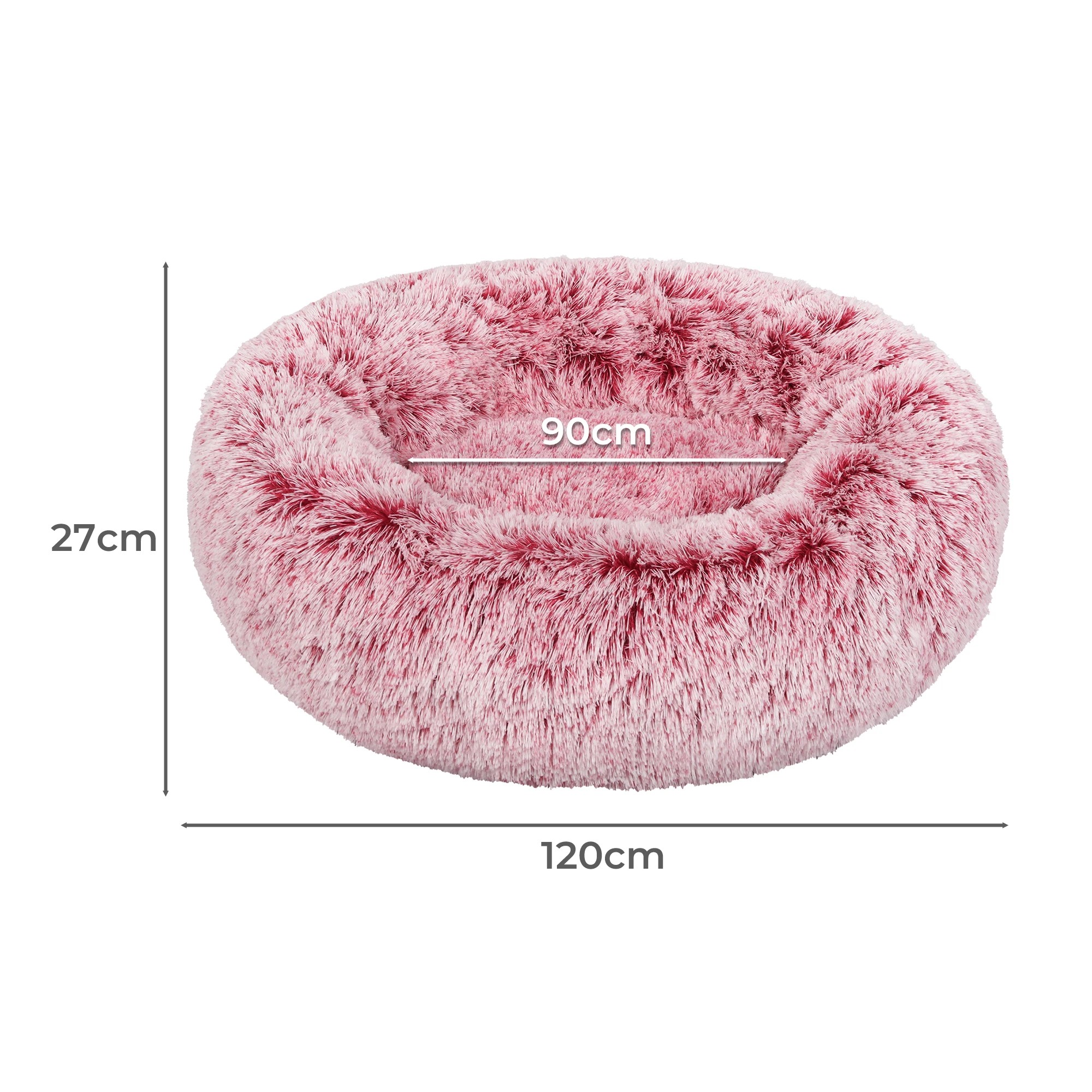 5 Pawz Plush Pet Bed Xxl Pink Cover Only, 5 of 6