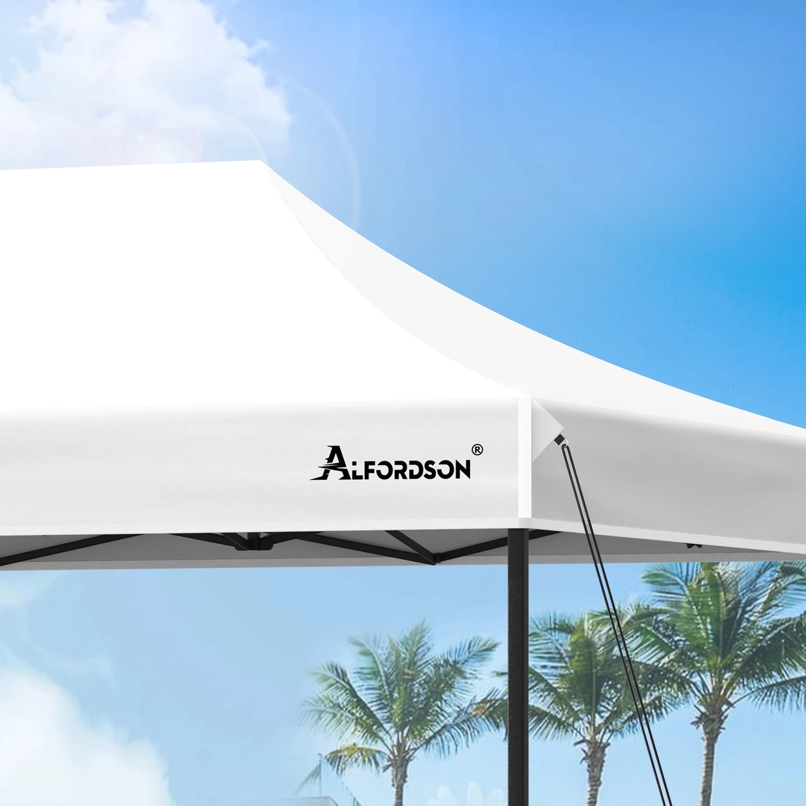 5 Alfordson Gazebo 6x3m Pop Up Marquee 600D Oxford Folding Outdoor Tent - White, 5 of 10