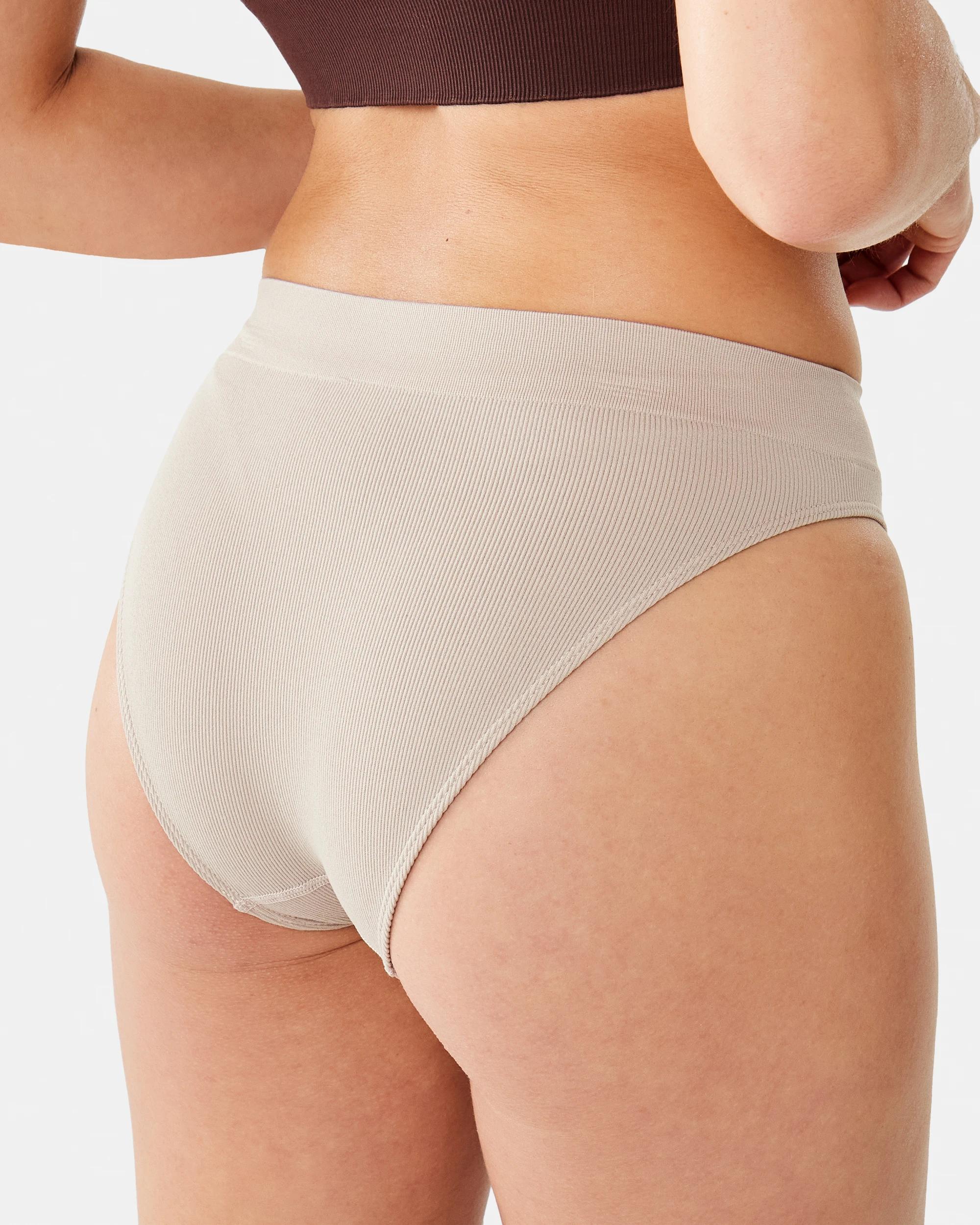 7 3 Pack Seamfree Rib Bikini Briefs Butterfly, 7 of 10