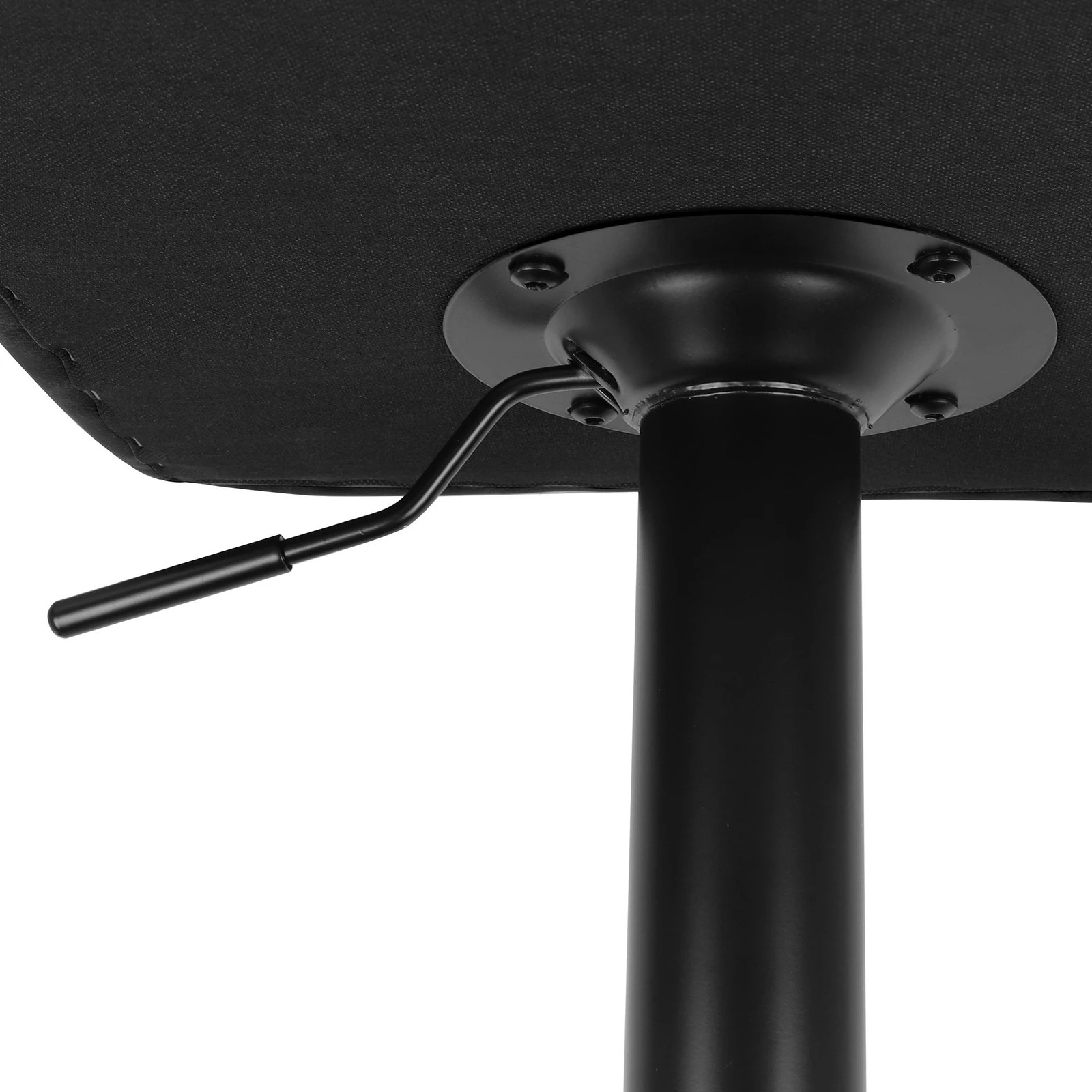 7 Alfordson 2x Bar Stools Willa Kitchen Gas Lift Swivel Chair Leather - Black, 7 of 9