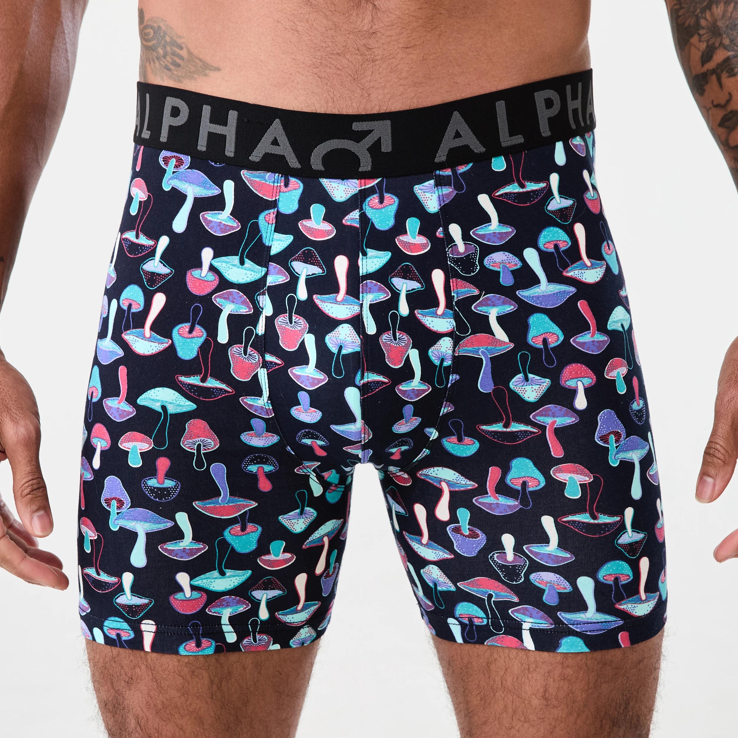 2 3 Pack Mid Length Trunks MUSHROOM MEN, 2 of 7