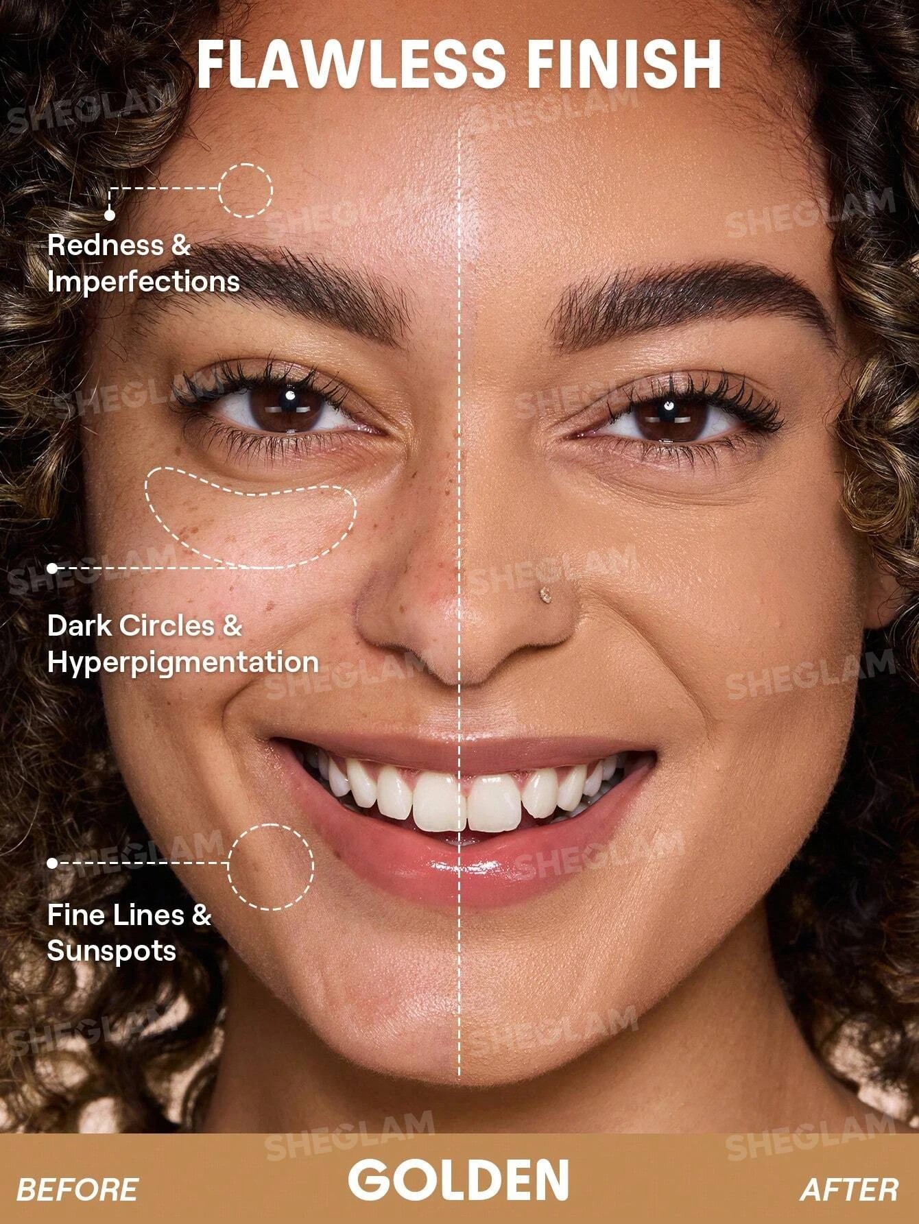 2 SHEGLAM Lock & Go Long-Lasting Cushion Foundation - Golden, 2 of 9