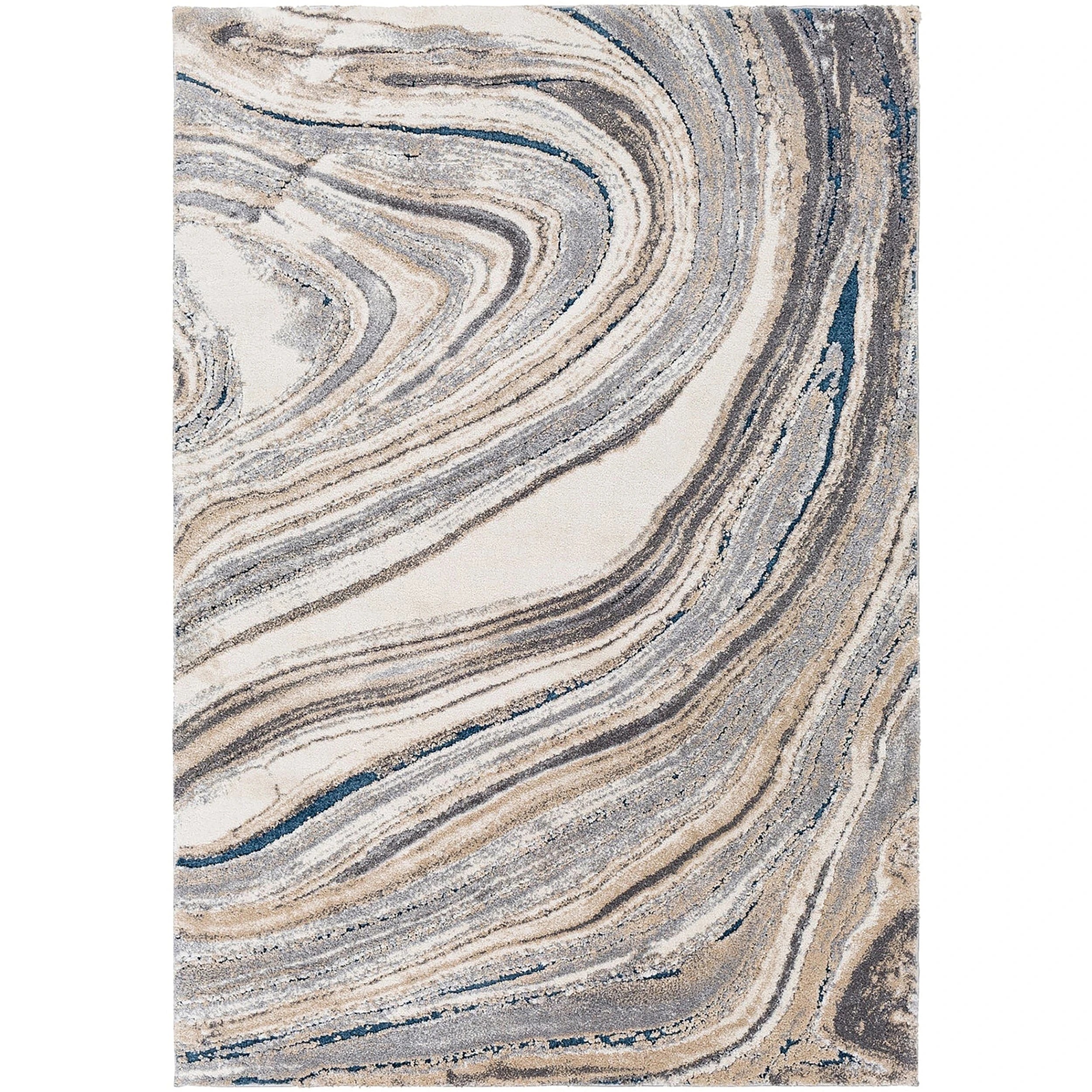 1 Common Ground Rugs Stonefall 555 230x160cm - Medium Floor Rug - White, 1 of 7