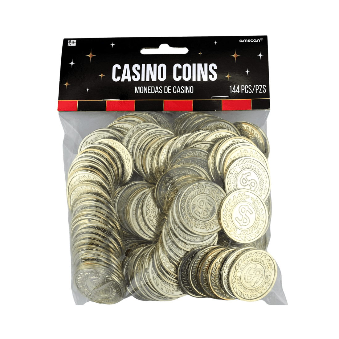2 Amscan Casino Coins Pack of 144, 2 of 2