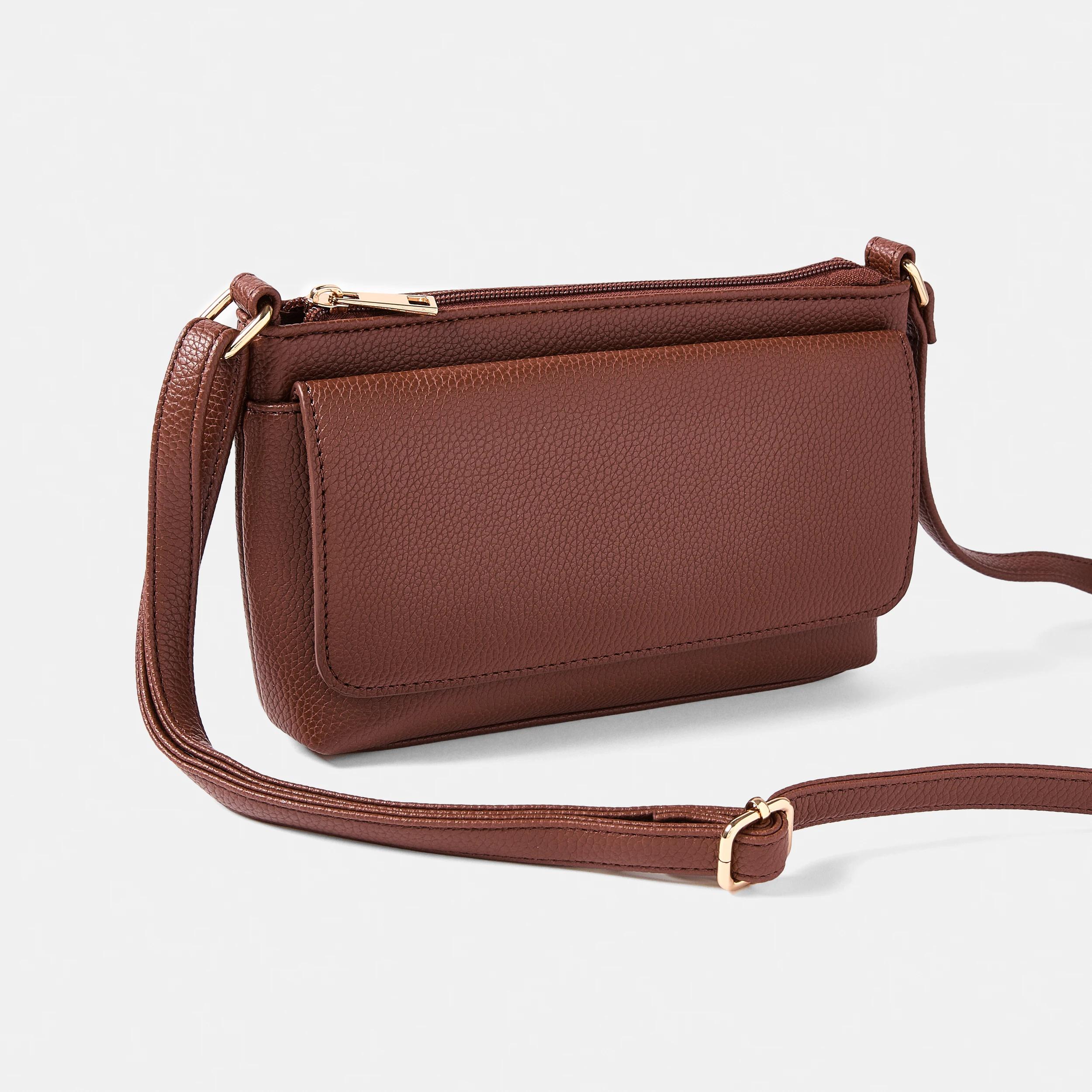 2 Envelope Pocket Crossbody Bag CINNAMON TAN, 2 of 5