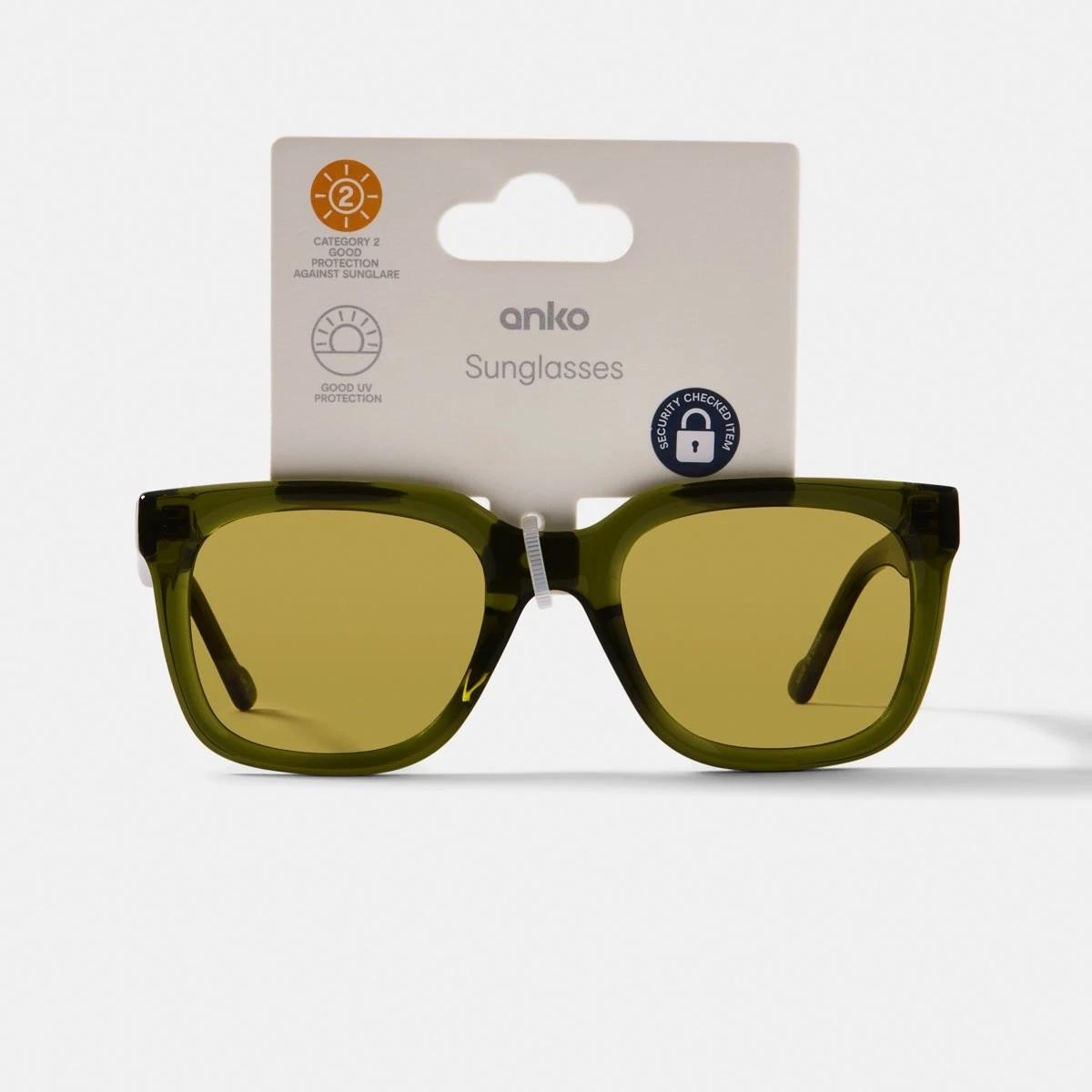 6 Womens D Frame Glasses TRANSLUCENT GREEN, 6 of 6