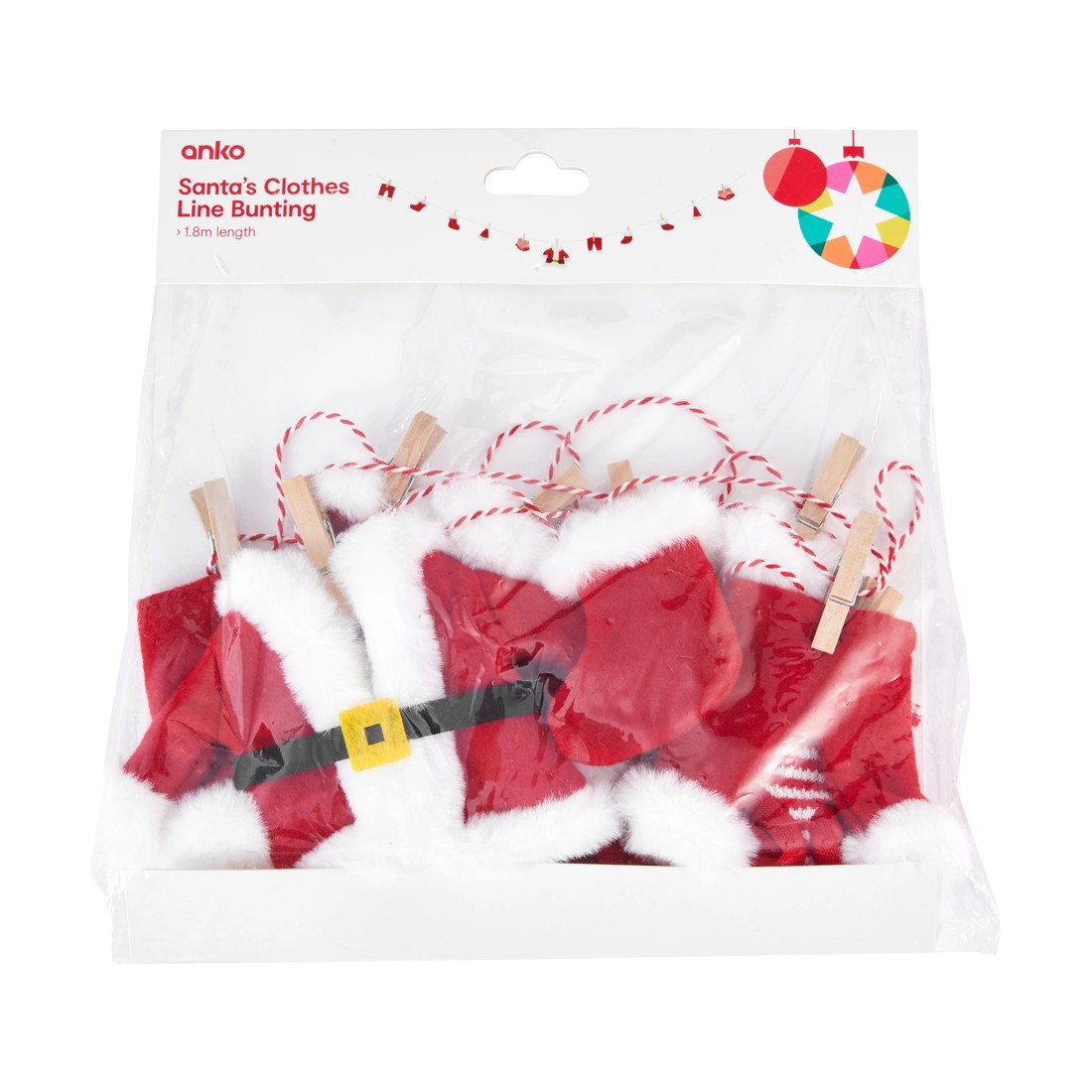 3 Santa's Clothes Line Bunting, 3 of 3