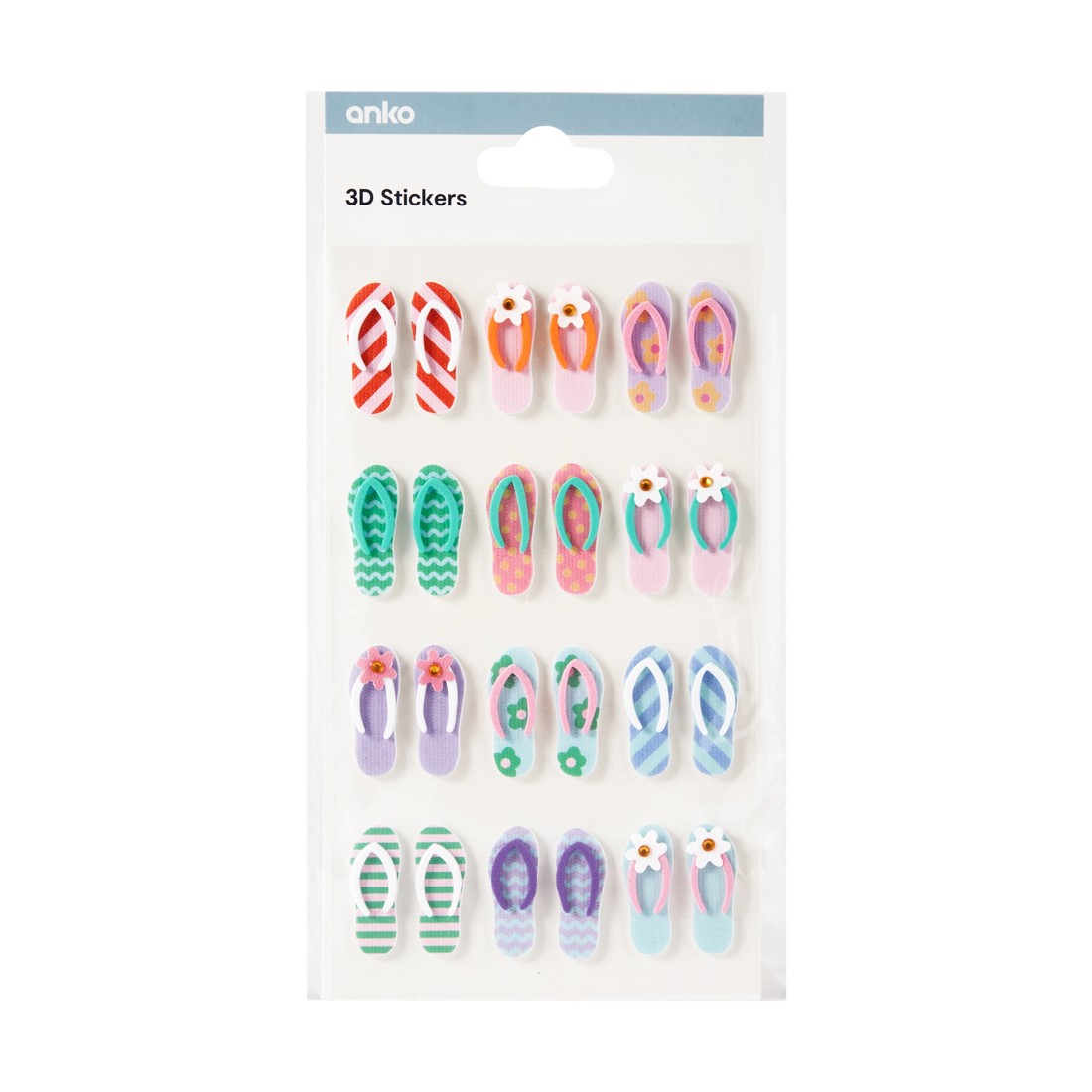 1 3D Stickers - Thongs, 1 of 3