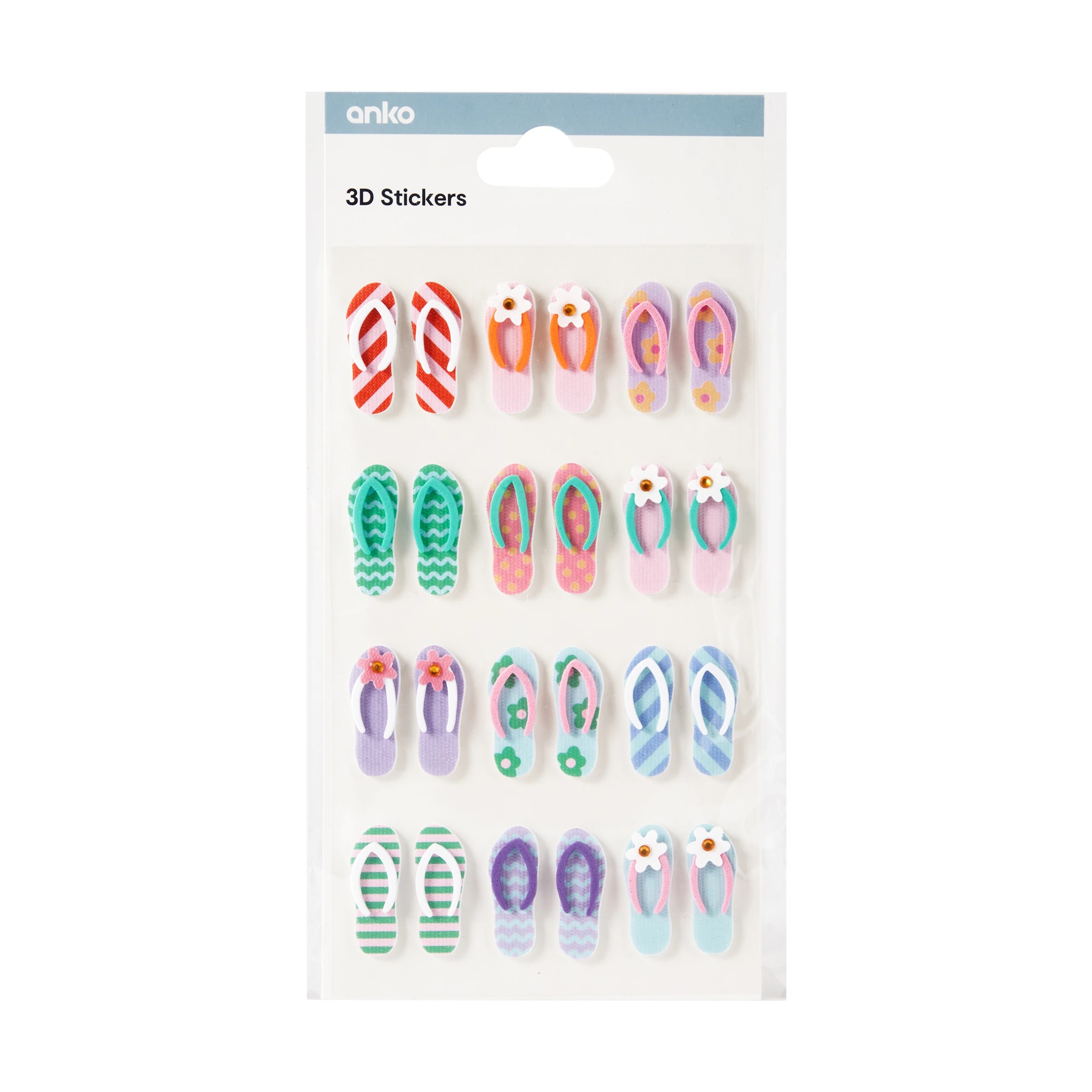 1 3D Stickers - Thongs, 1 of 3