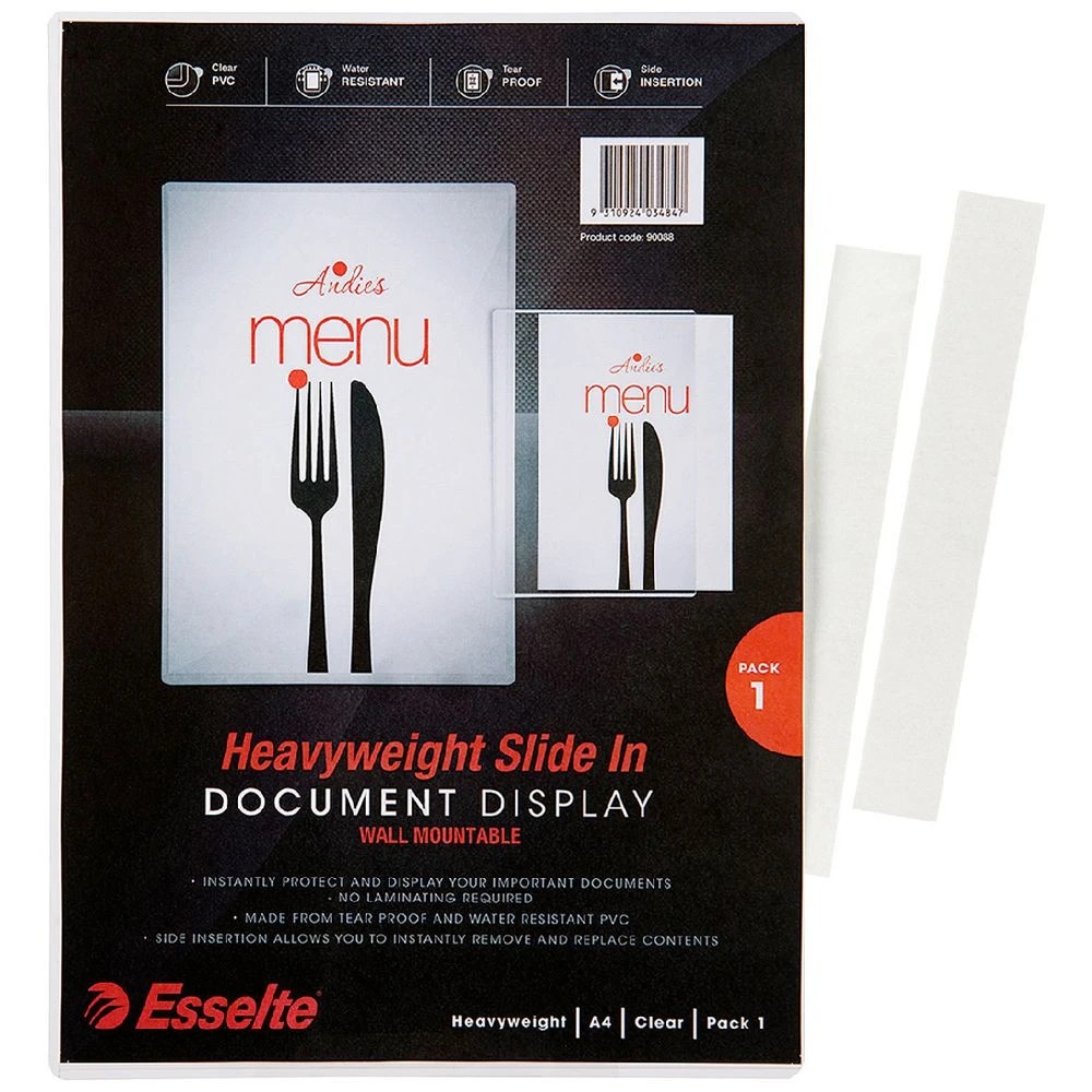 1 Esselte A4 Slide In Document Display, 1 of 1