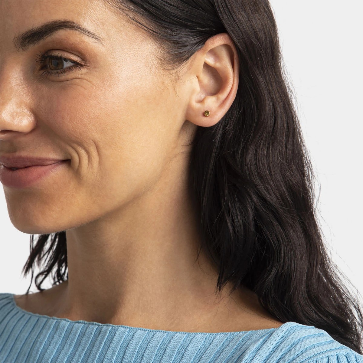 4 6 Pack Small Crystal Stud Earrings - Neutral, 4 of 4