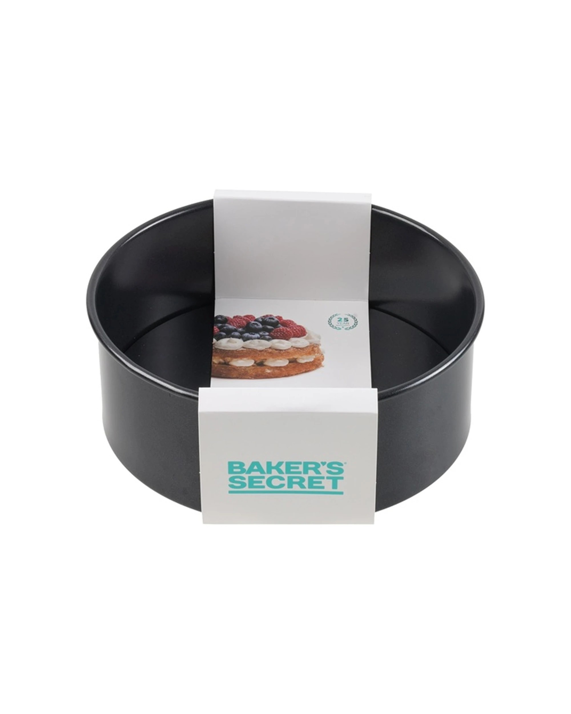 1 Bakers Secret Ultimate Non-Stick Loose Base Round Cake Pan 20.5cm - Black, 1 of 3