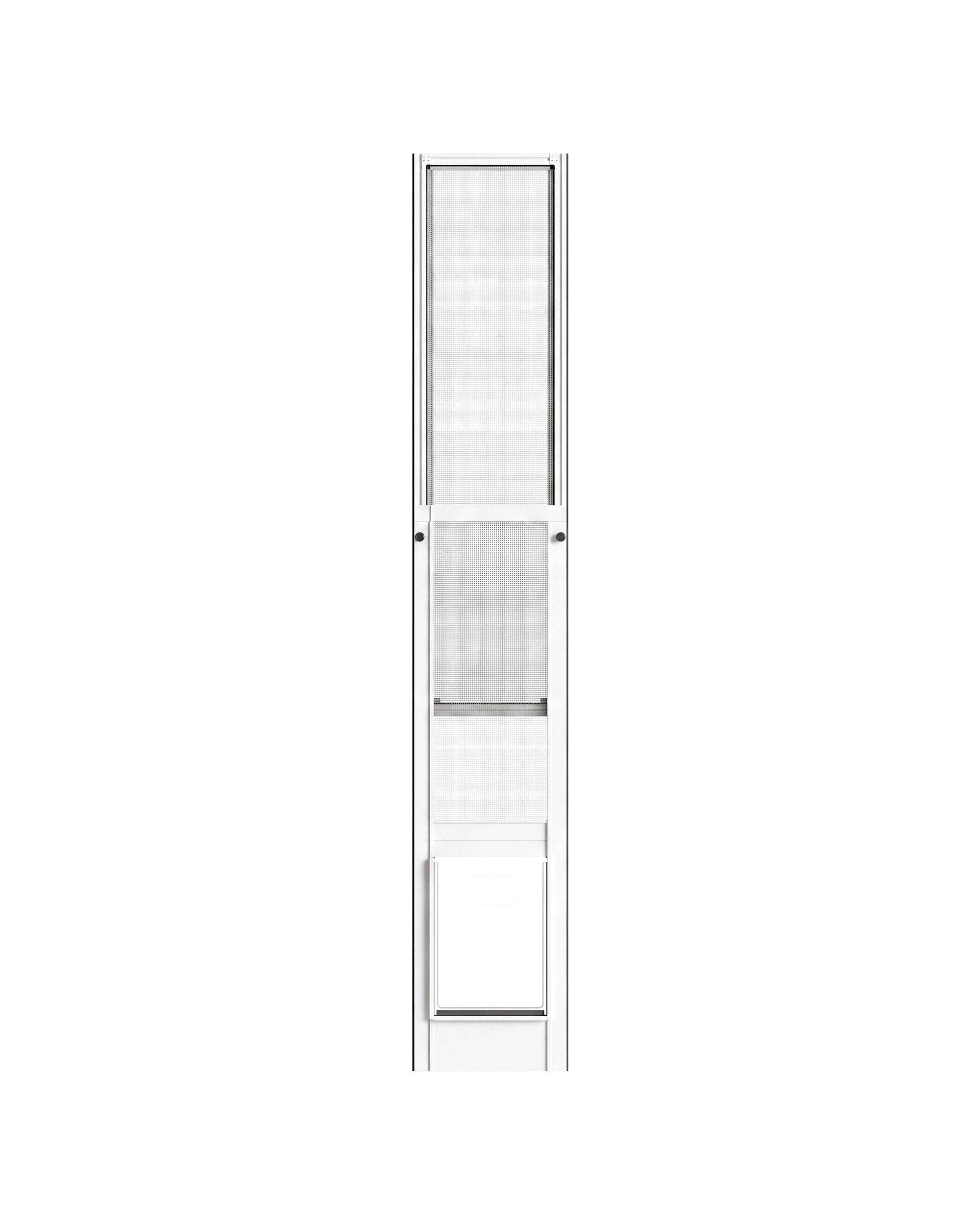 4 Advwin Aluminum Pet Door Insert for Sliding Glass Patio Door, Adjustable Height Lockable, 4 of 9