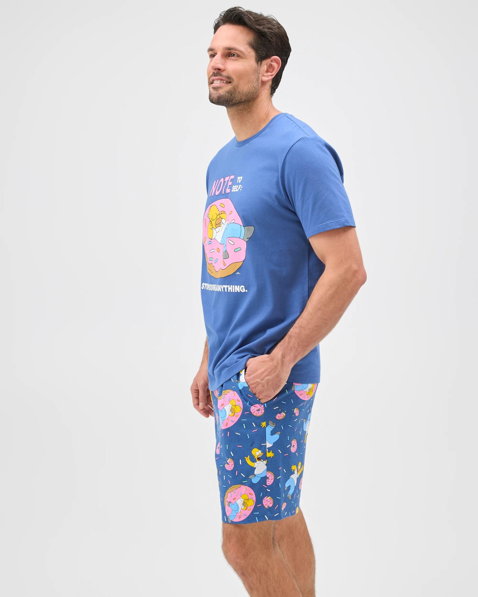 6 Licensed The Simpsons Australian Cotton Pyjama Set BLUE SIMPSONS, 6 of 7