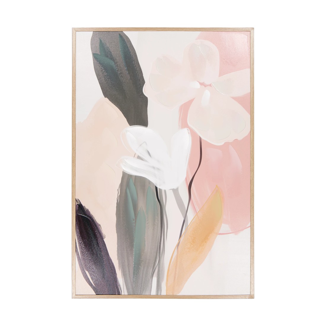 1 Painterly Botanical Framed Canvas - 90cm x 60cm, 1 of 5