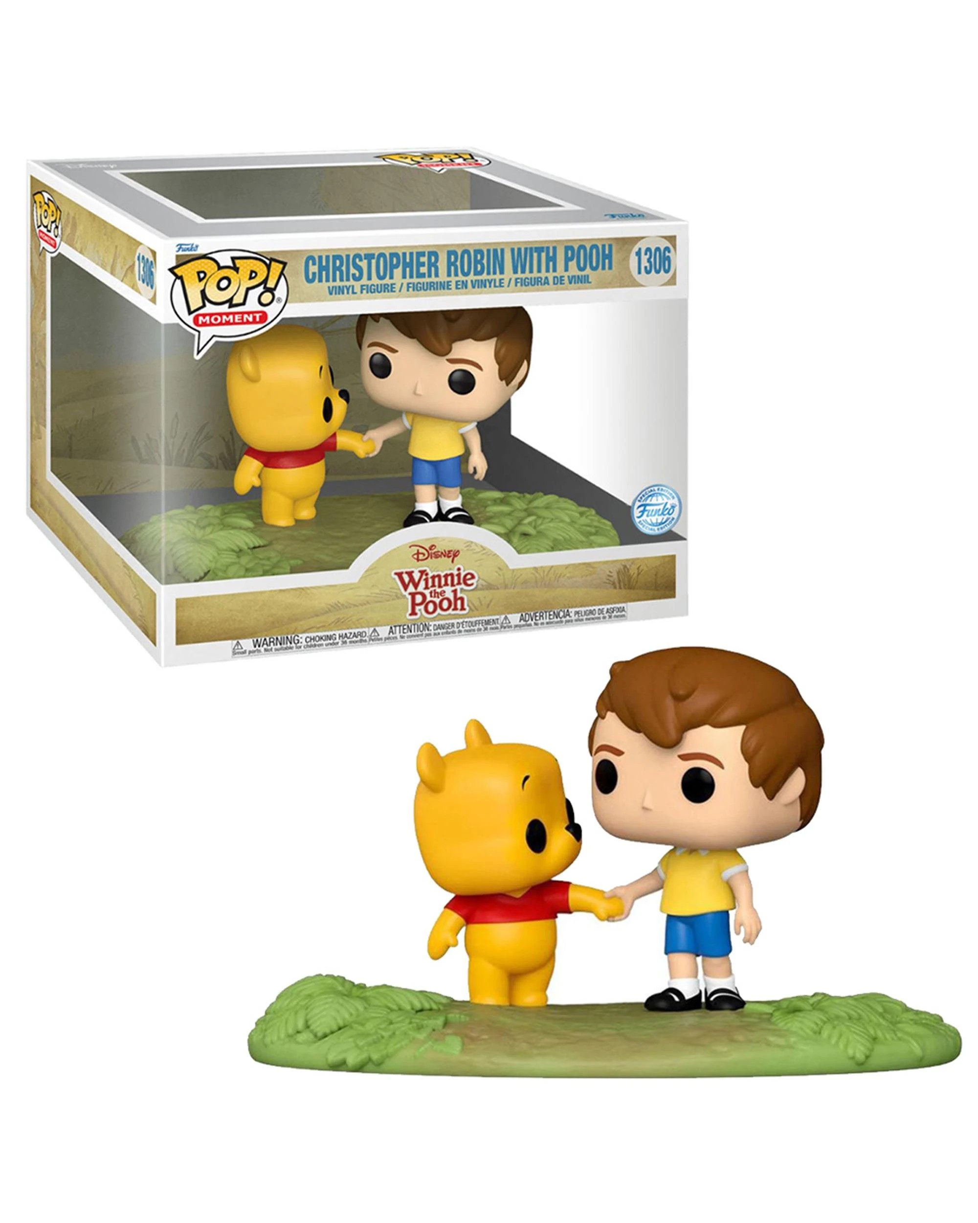 1 Winnie the Pooh Christopher Robin with Pooh Exclusive Moment Funko POP! Vinyl, 1 of 1