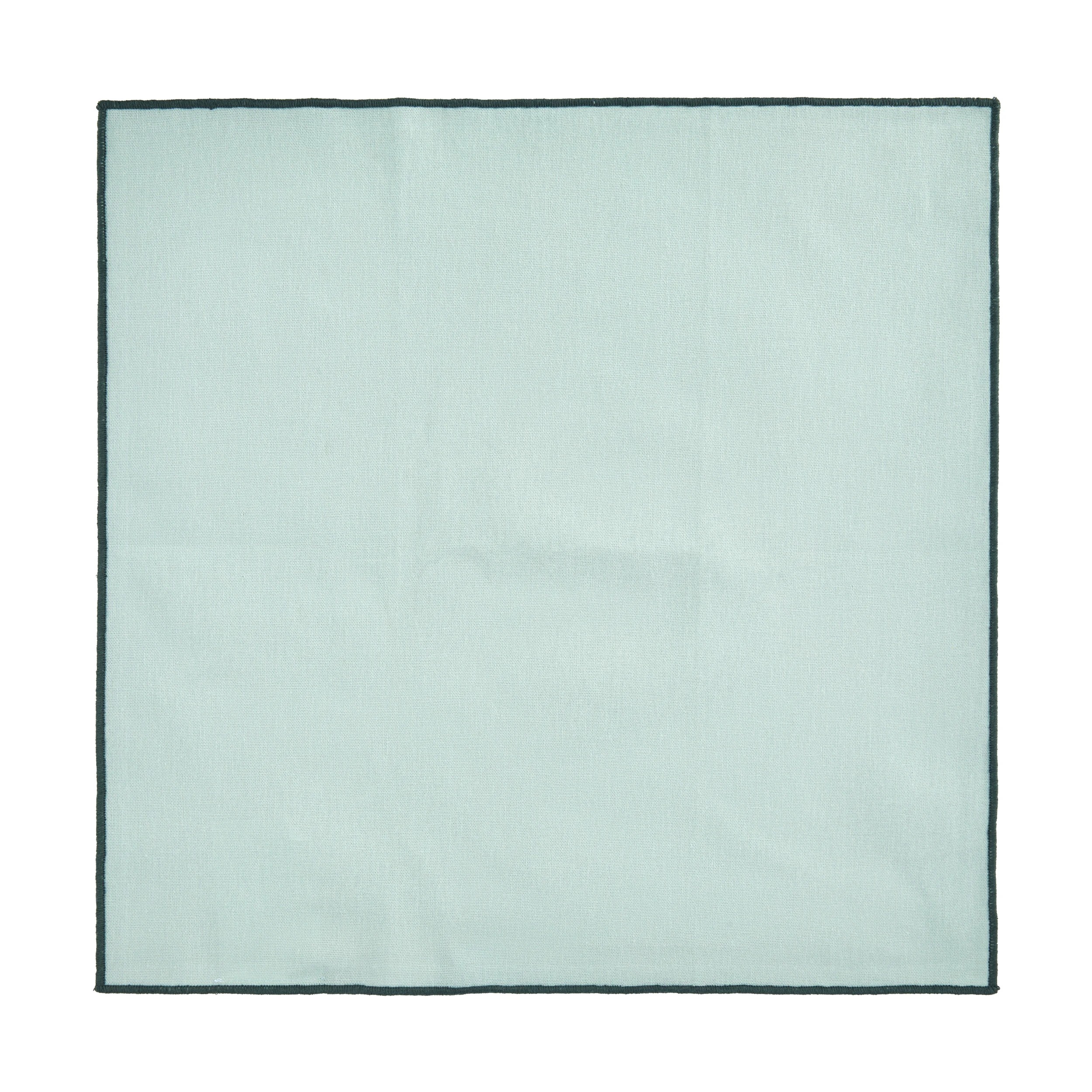 3 4 Pack Green Contrast Edge Napkins, 3 of 4