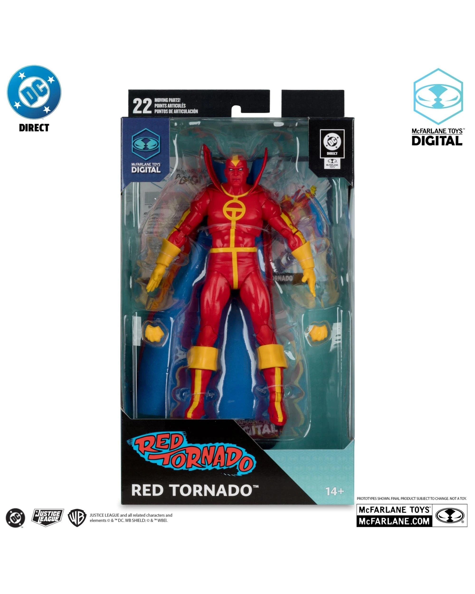 7 McFarlane Digital DC Direct DC The Bronze Age Red Tornado 7 inch Action Figure, 7 of 9